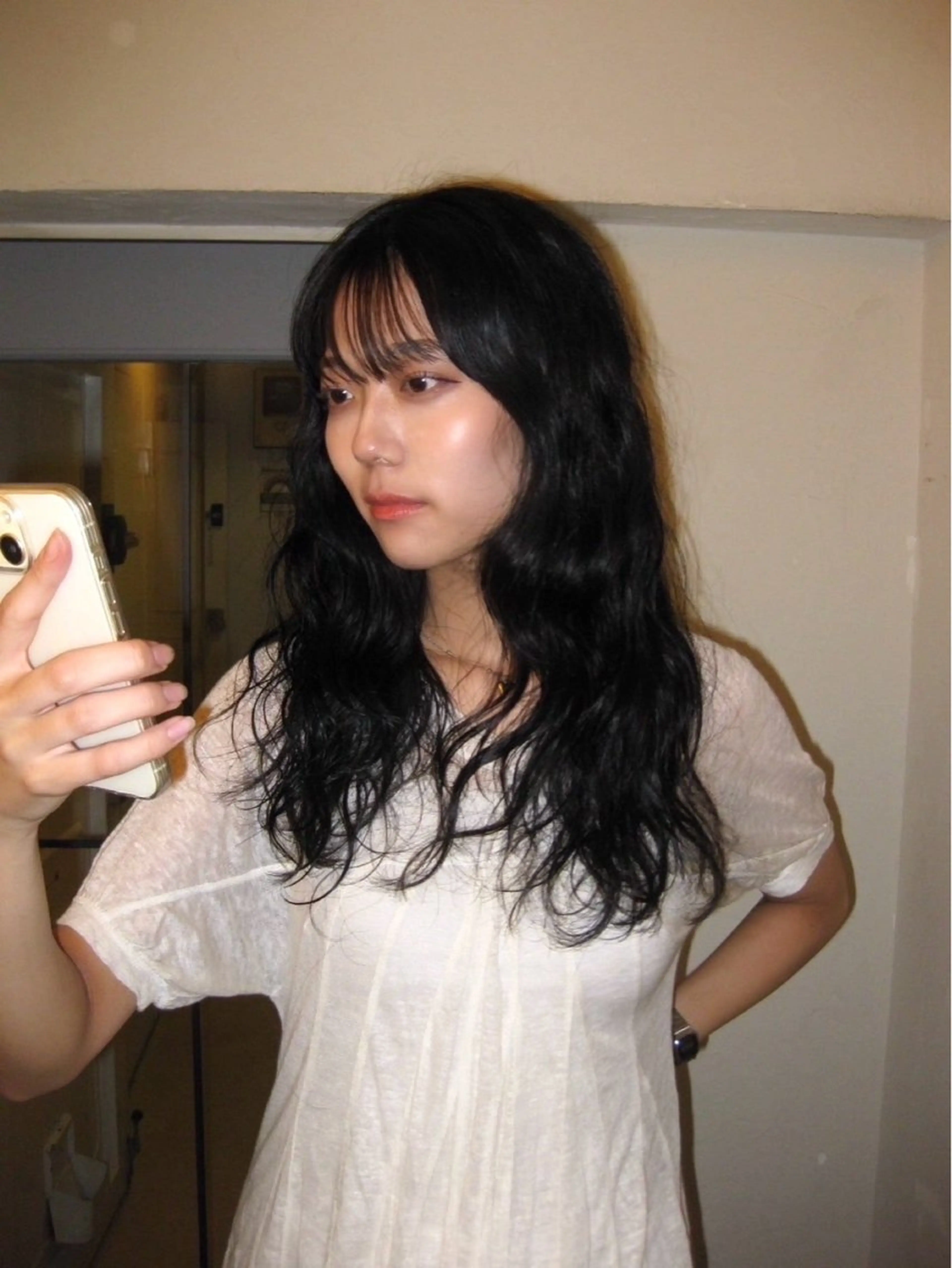 ロング 今井 香奈恵のヘアスタイル