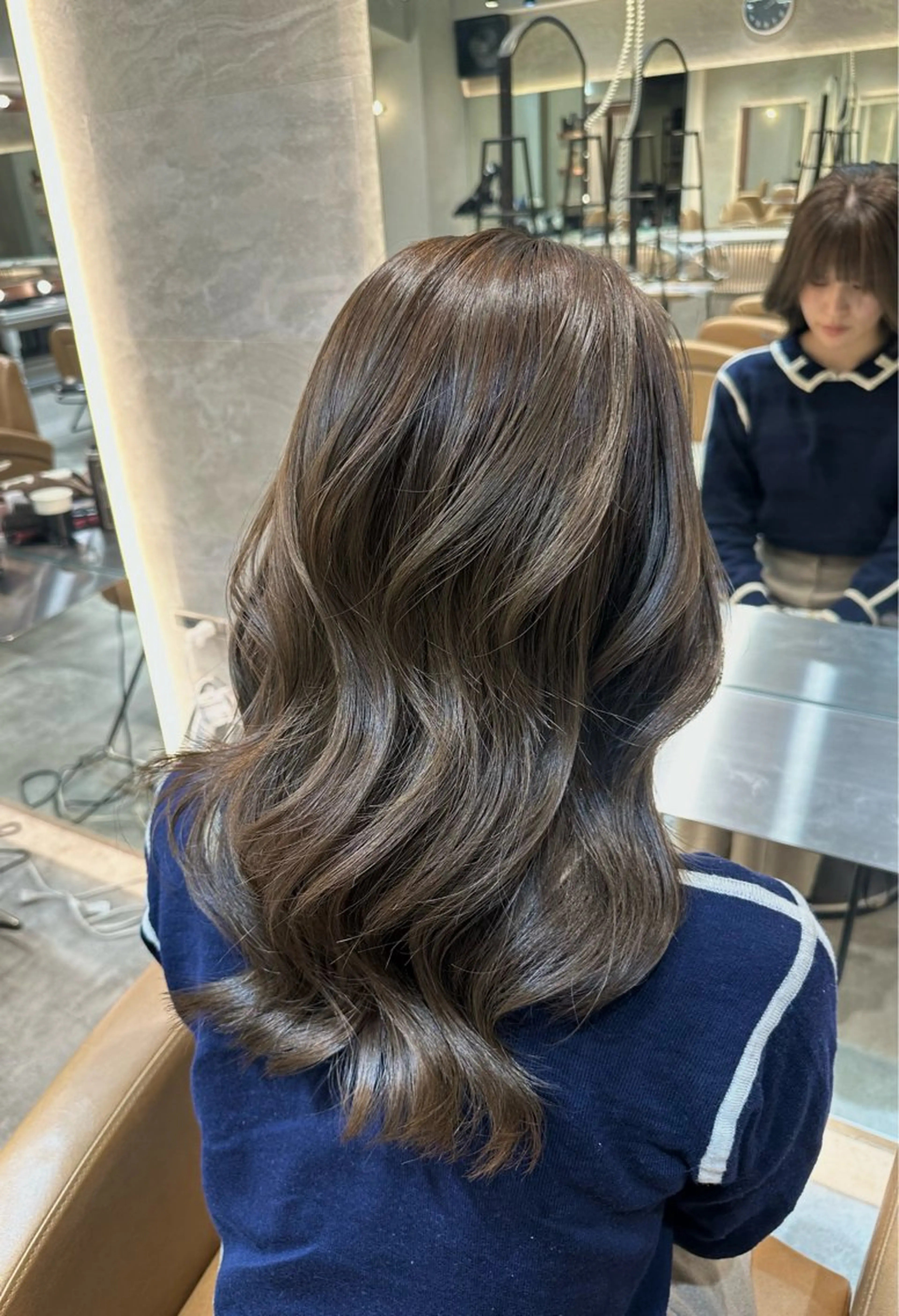 セミロング 髪質改善 カット ヘアカラー トリートメント ヘアセット 銀座副店長/レイヤー /髪質改善/田島のヘアスタイル