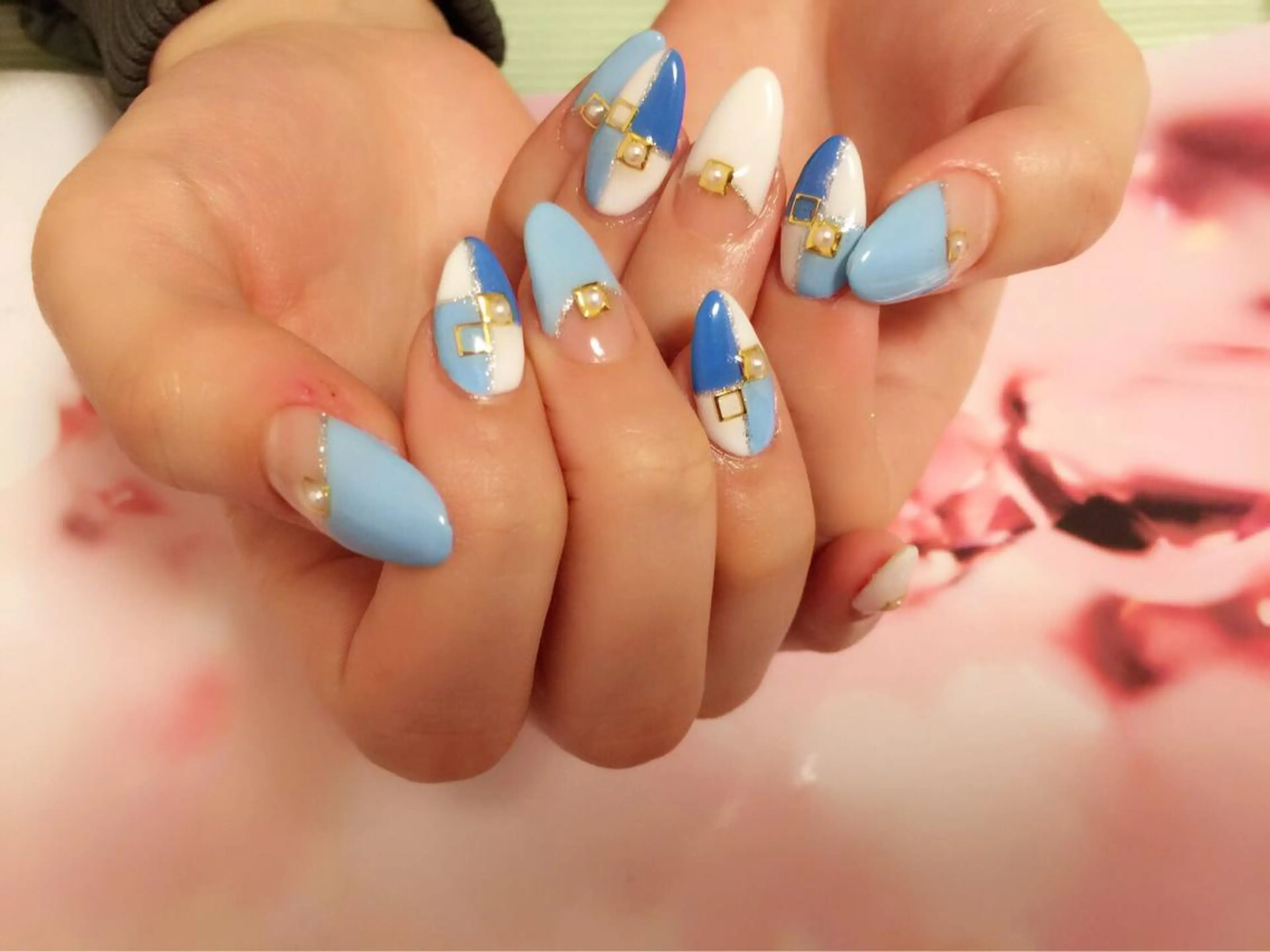 ネイル フレンチネイル スカルプネイル a yakaのネイルデザイン