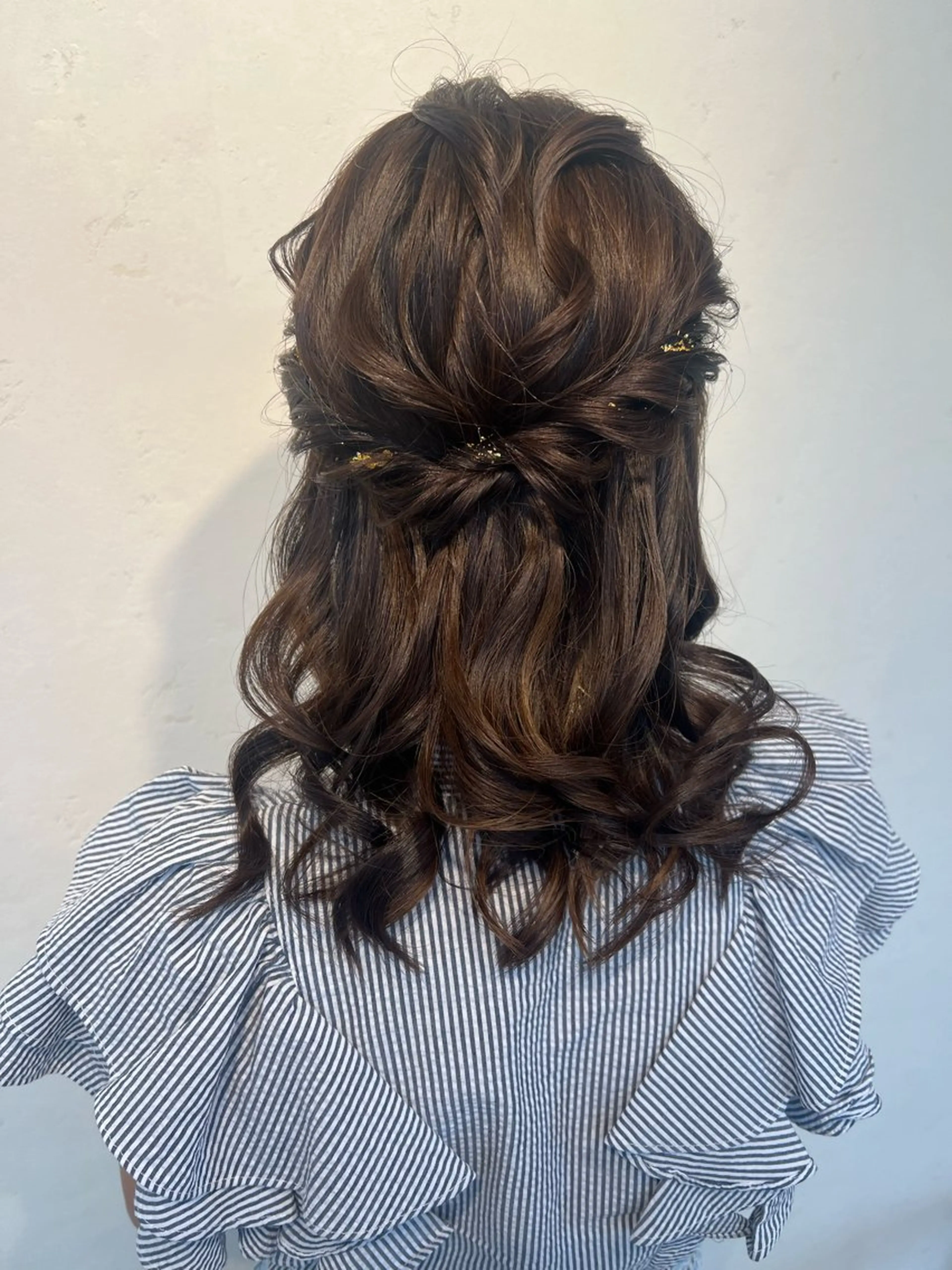 ヘアアレンジ ハーフアップ ヘアセット 大人可愛いヘアメイク 💋🧚‍♀️しずかのヘアスタイル