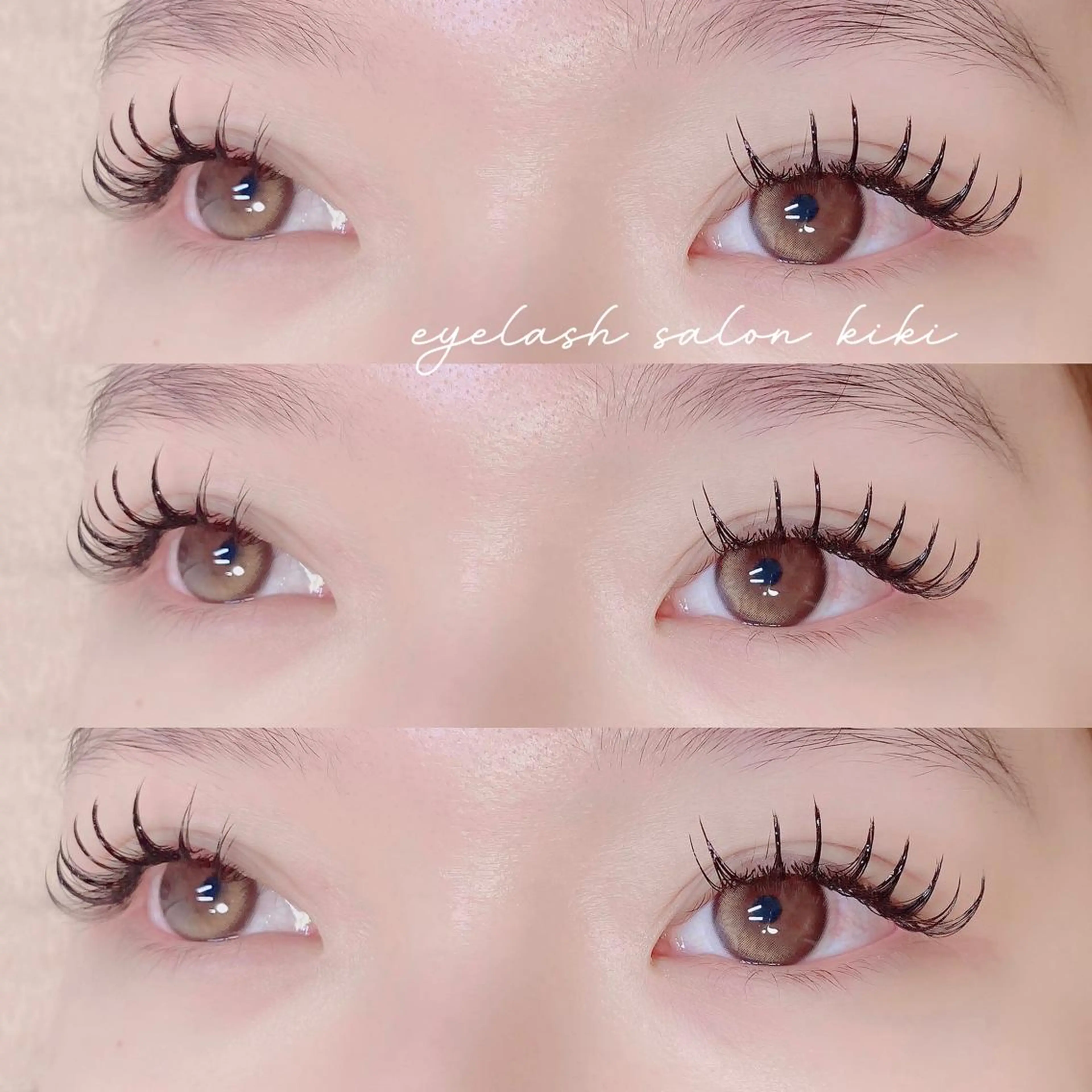 マツエク・マツパ 付け放題 束感まつ毛 フラットラッシュ マツエク eyelash  salon kiki所属・玉造駅すぐ⌇kiki eyelashのマツエク・マツパデザイン