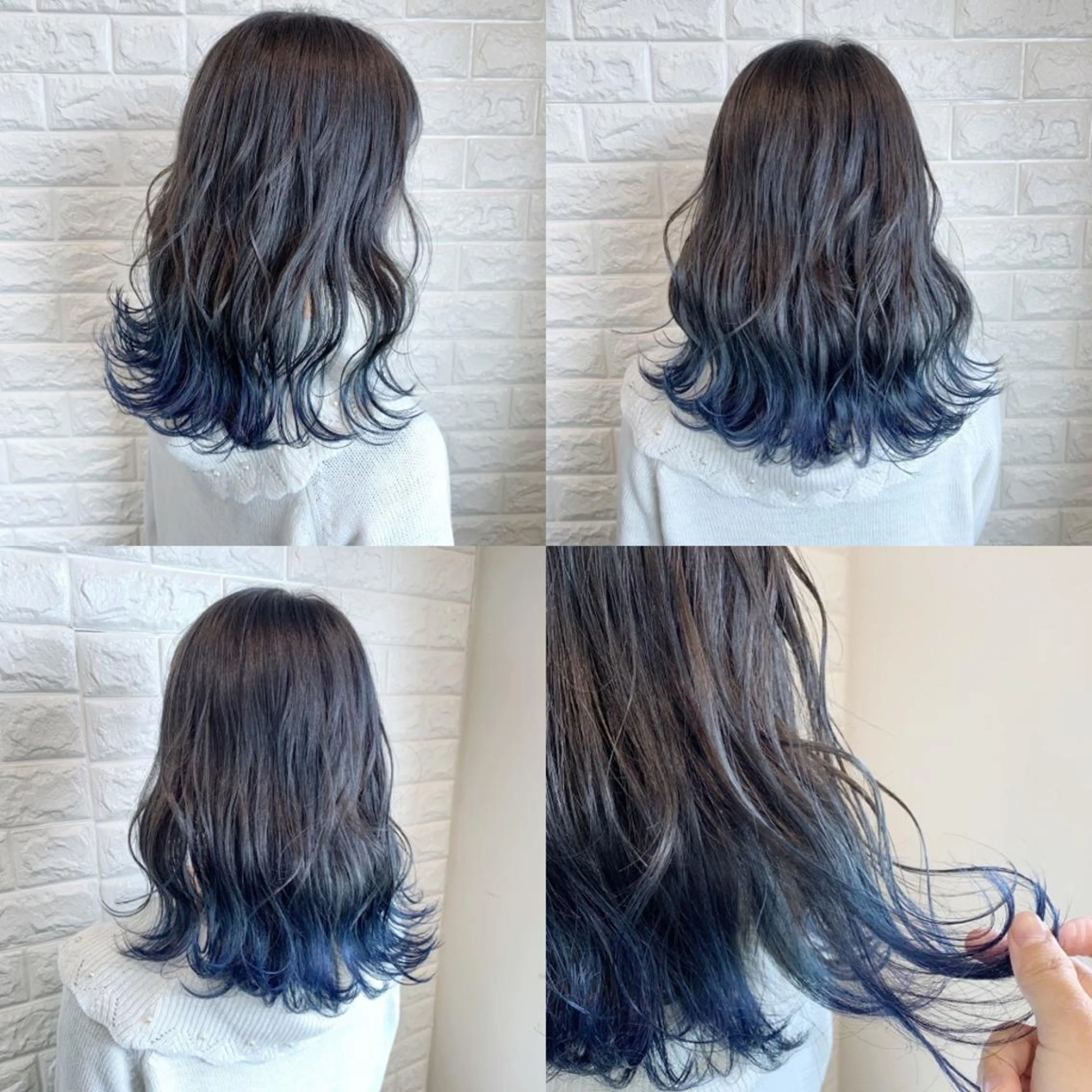 セミロング カラー ヘアアレンジ ブリーチ 🌿‬ ܸAir 透明感🌱西村知佳のヘアスタイル