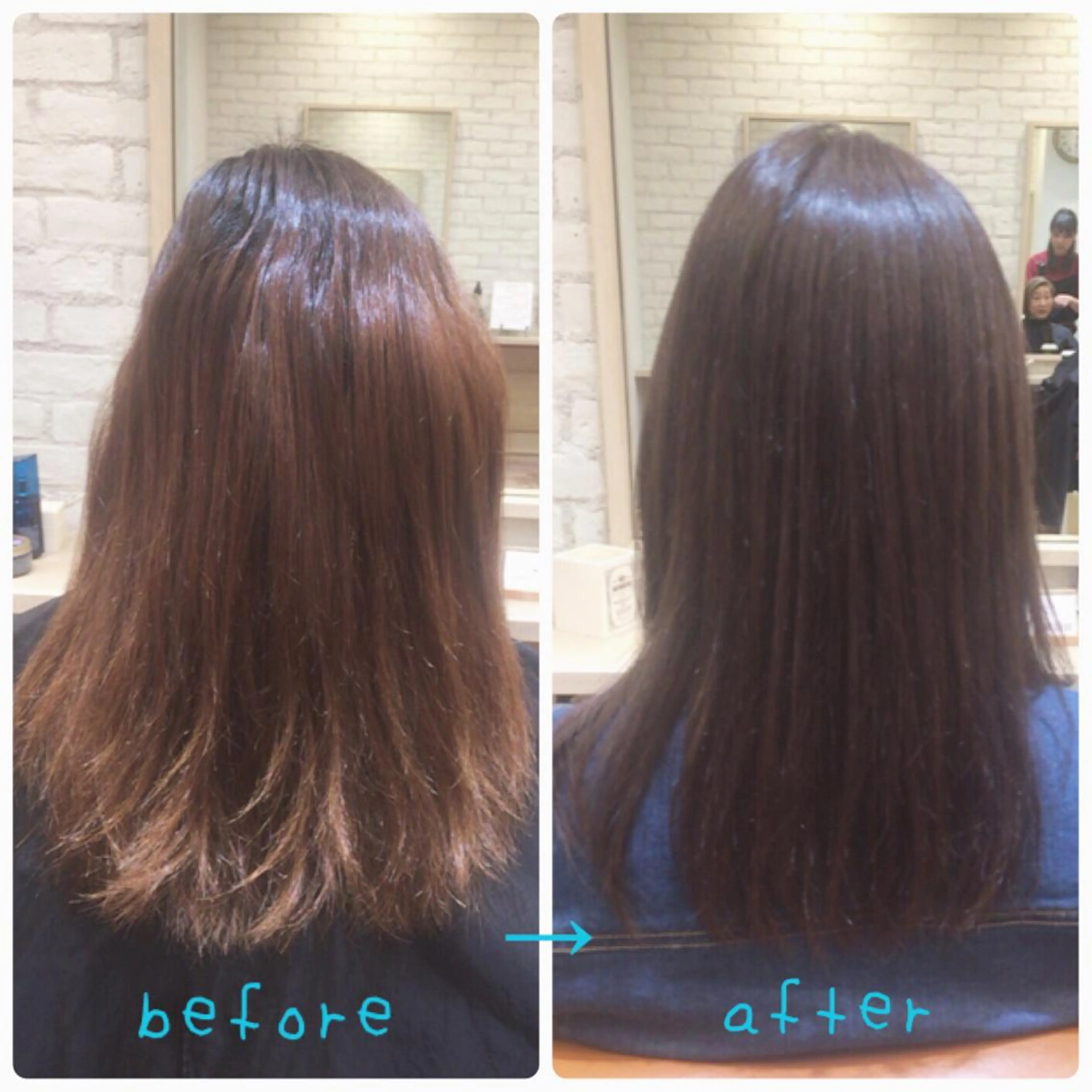 ミディアム セミロング ロング カラー 髪質改善 courage所属・kanako カナコのヘアスタイル