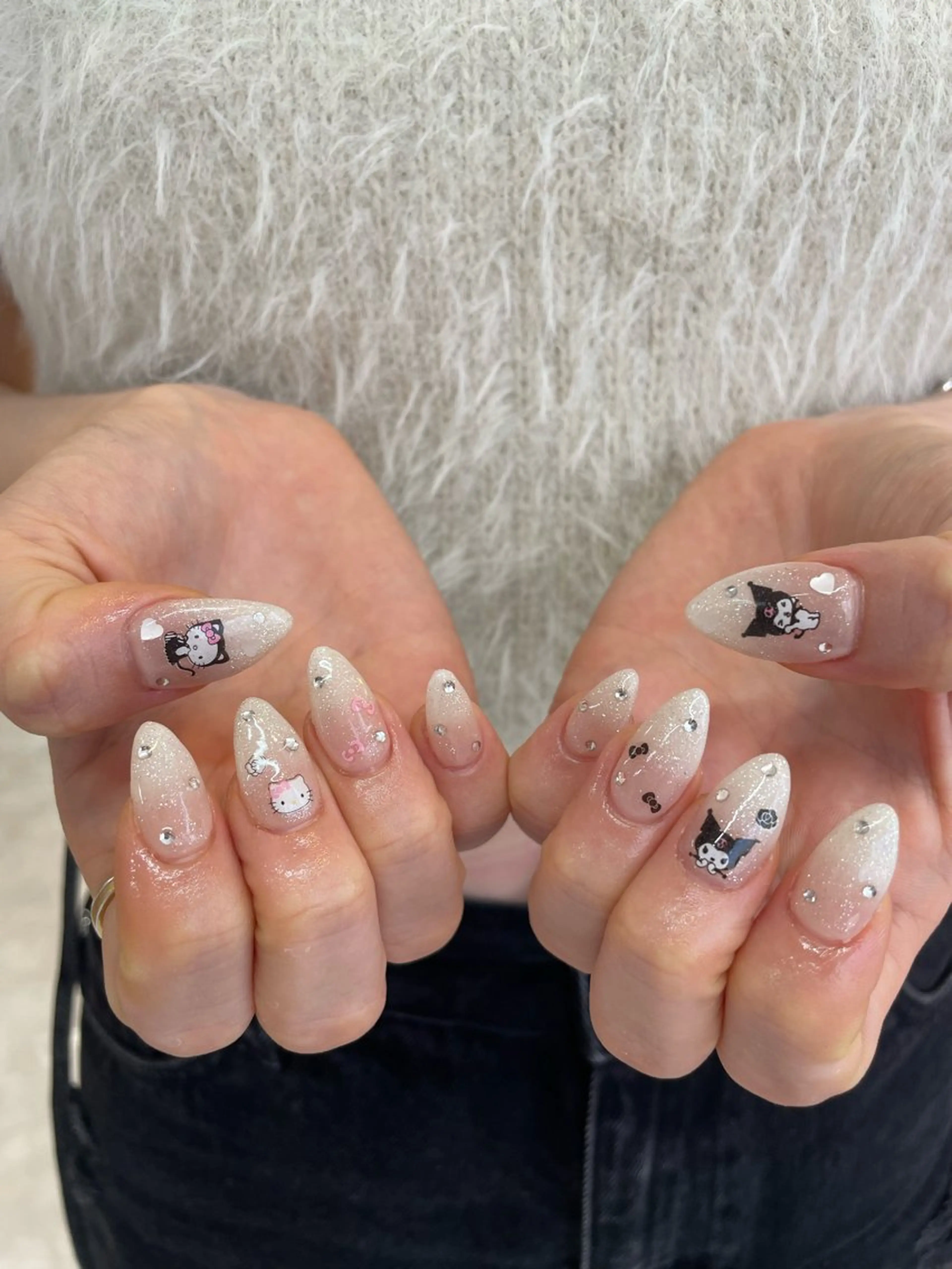 ネイル 束感まつ毛/ネイル/ LED♥KIRARAのマツエク・マツパデザイン