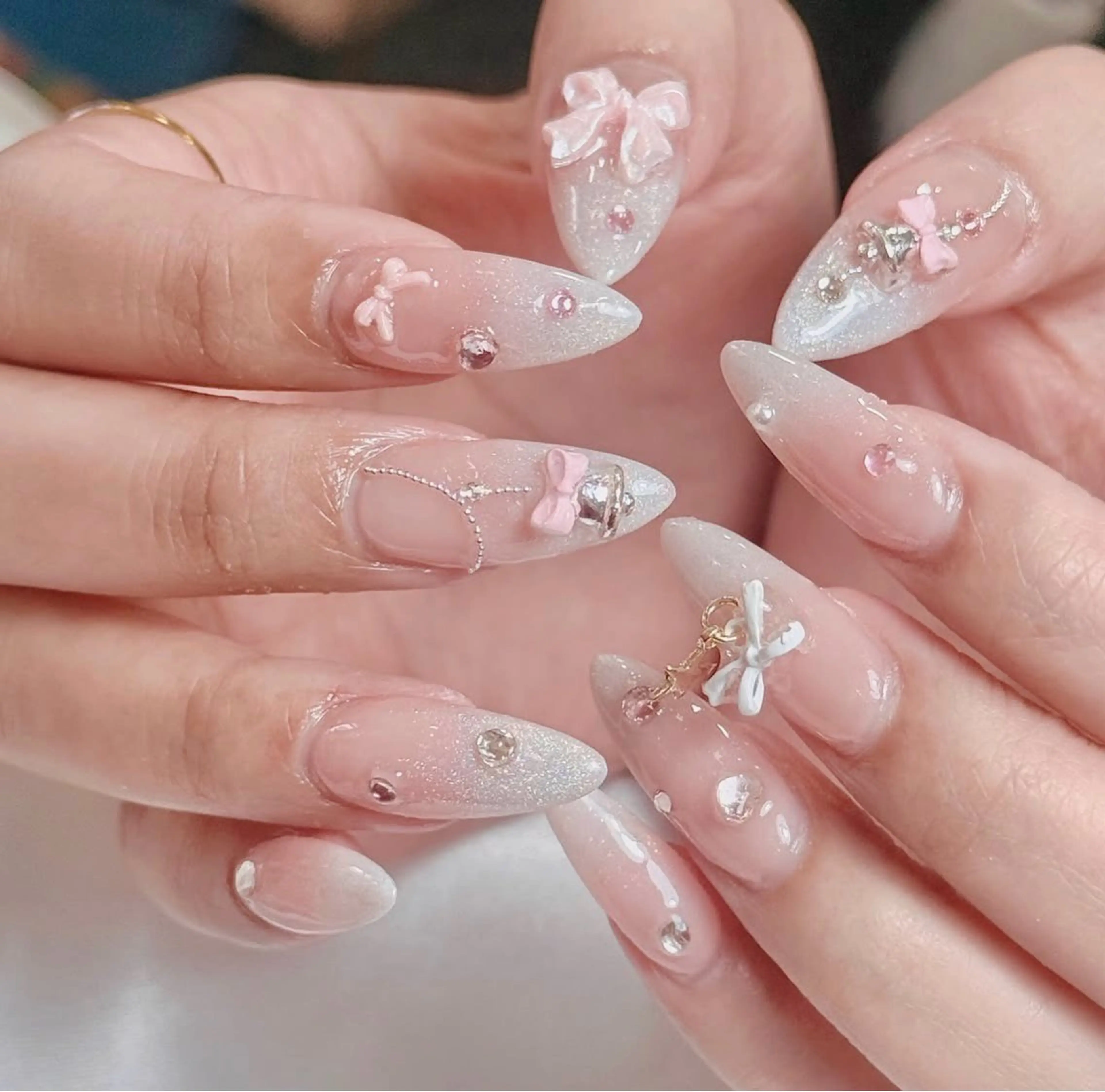 ネイル アートネイル フレンチネイル ジェルネイル ニュアンスネイル オフィスネイル ハンドネイル Ryunail所属・Ryu Nail NekoChanのネイルデザイン