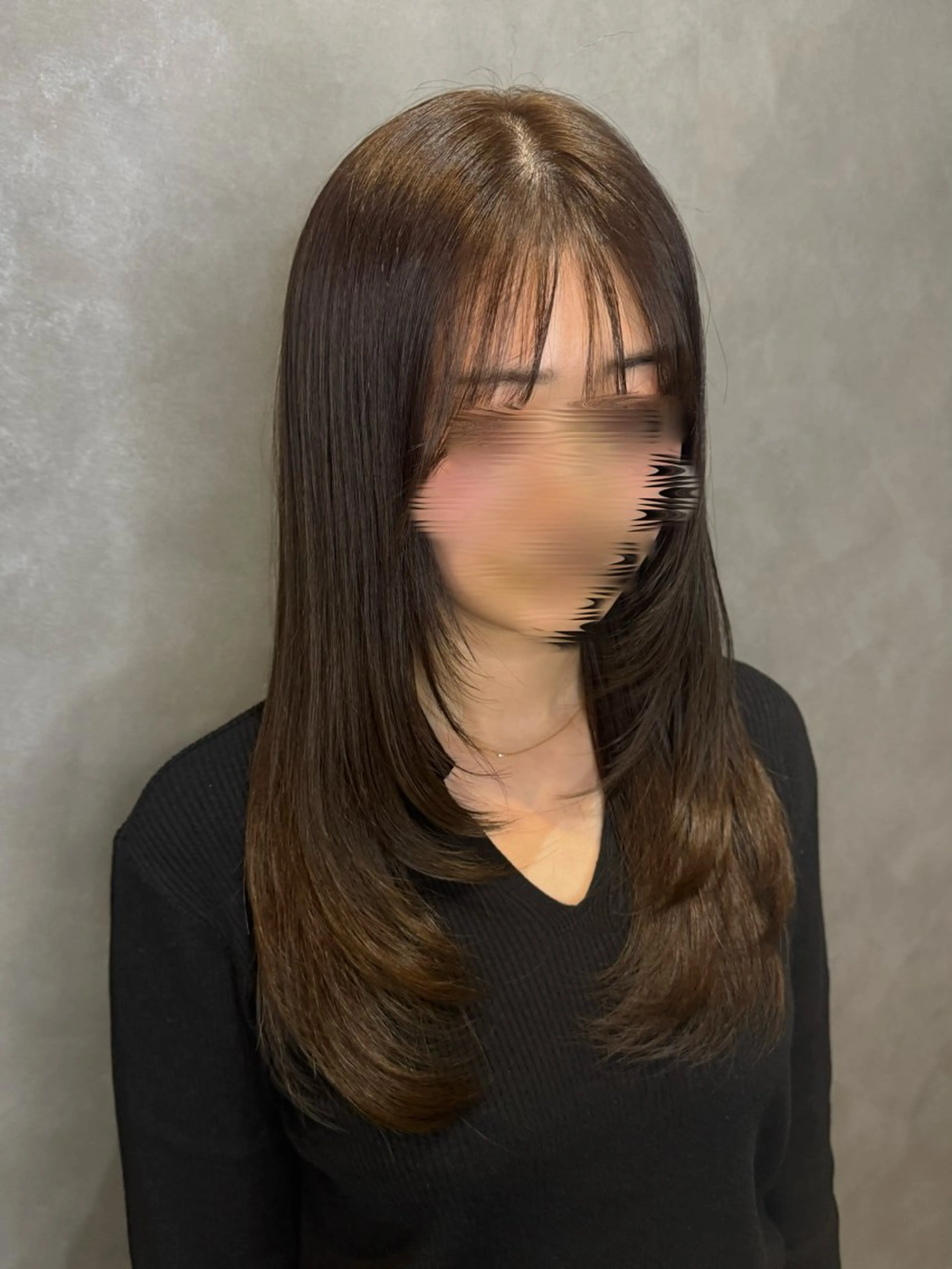 セミロング レイヤーカット カット ヘアカラー Sakura/ 仙台/permのヘアスタイル