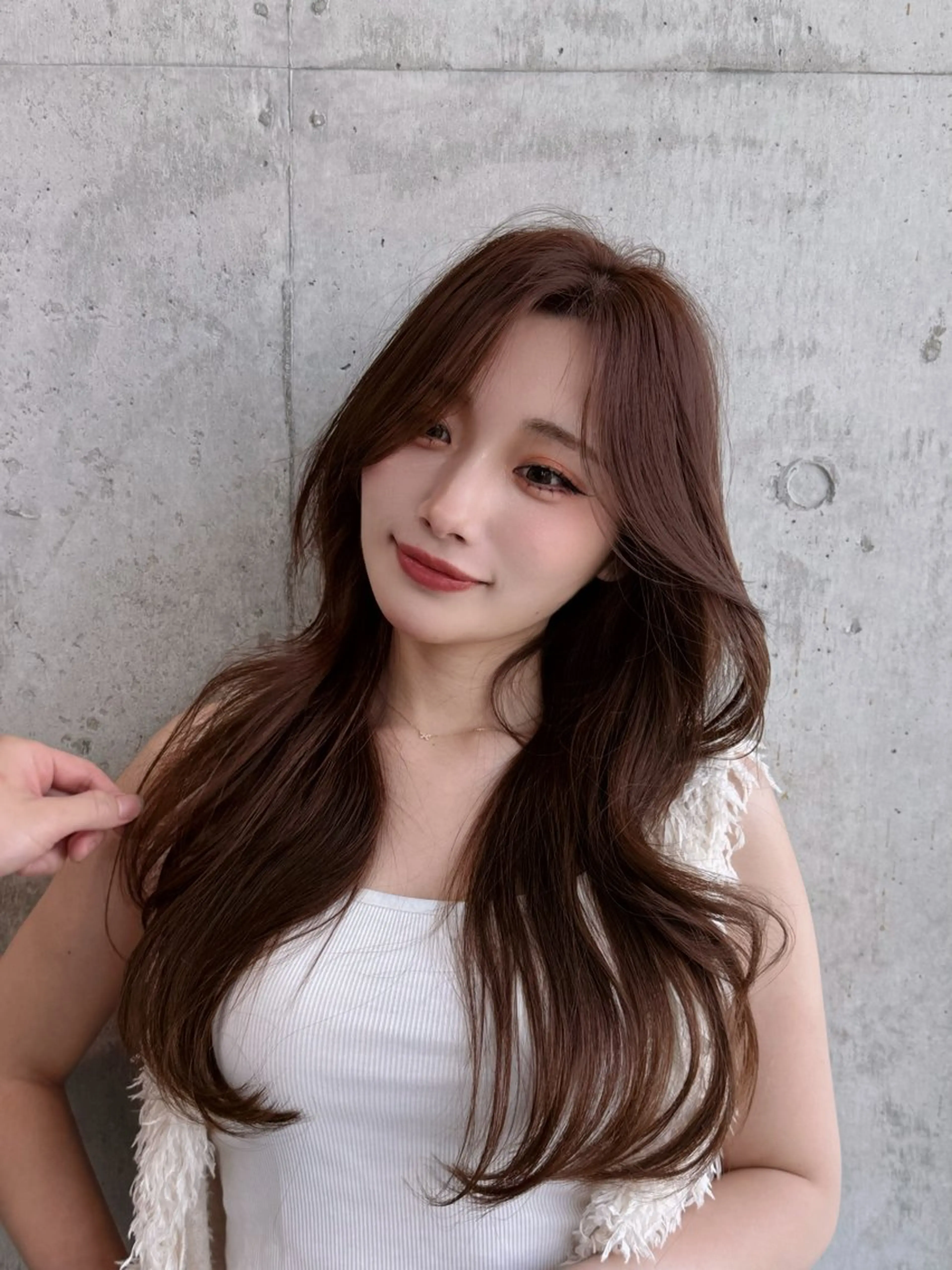 ロング カラー レイヤーカット KURO/韓国ヘア /レイヤーカットのヘアスタイル