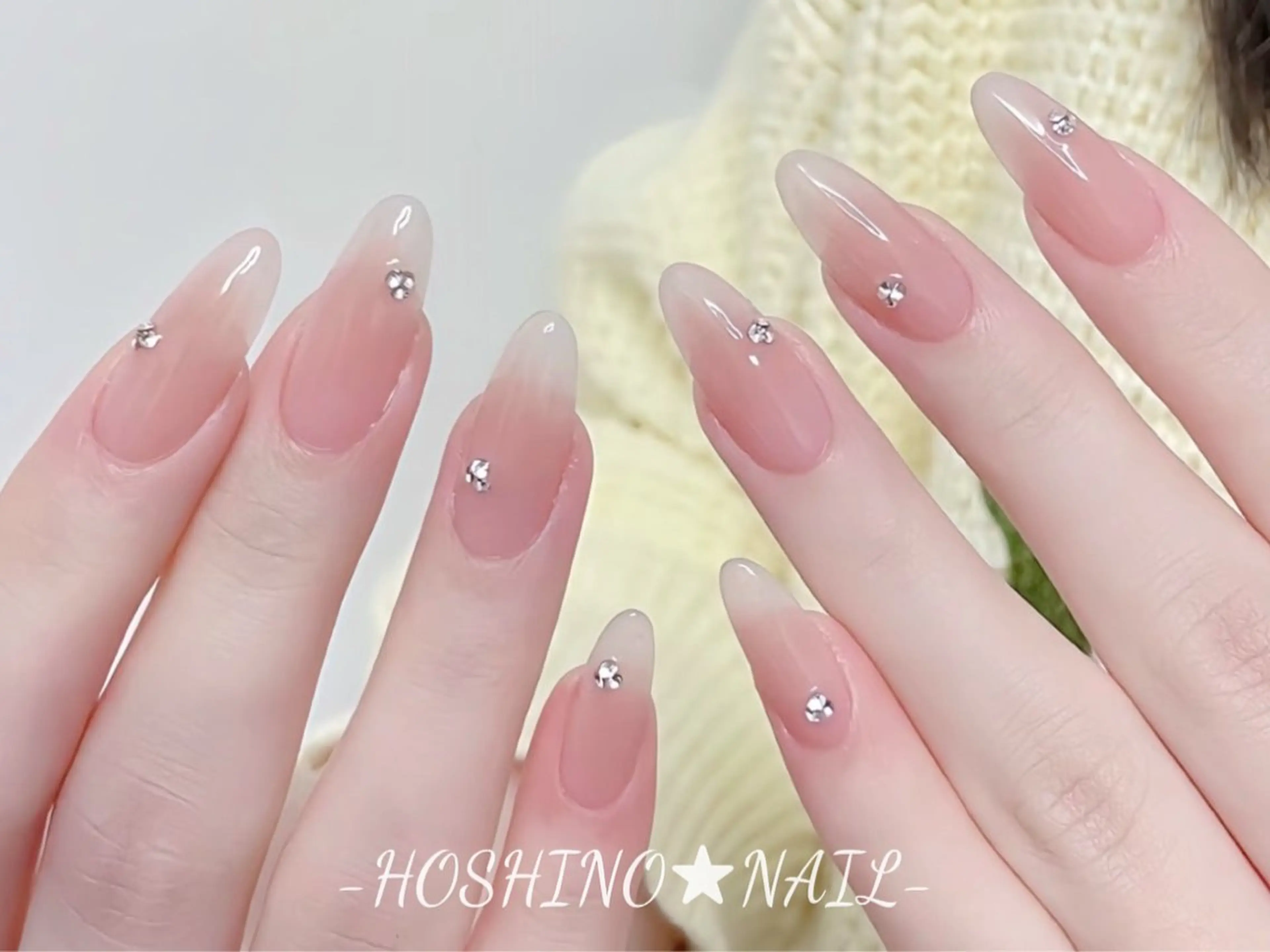 ネイル オーロラネイル チークネイル ドット フットネイル フレンチネイル ハンドネイル ★HOSHINO NAIL★新宿店のネイルデザイン