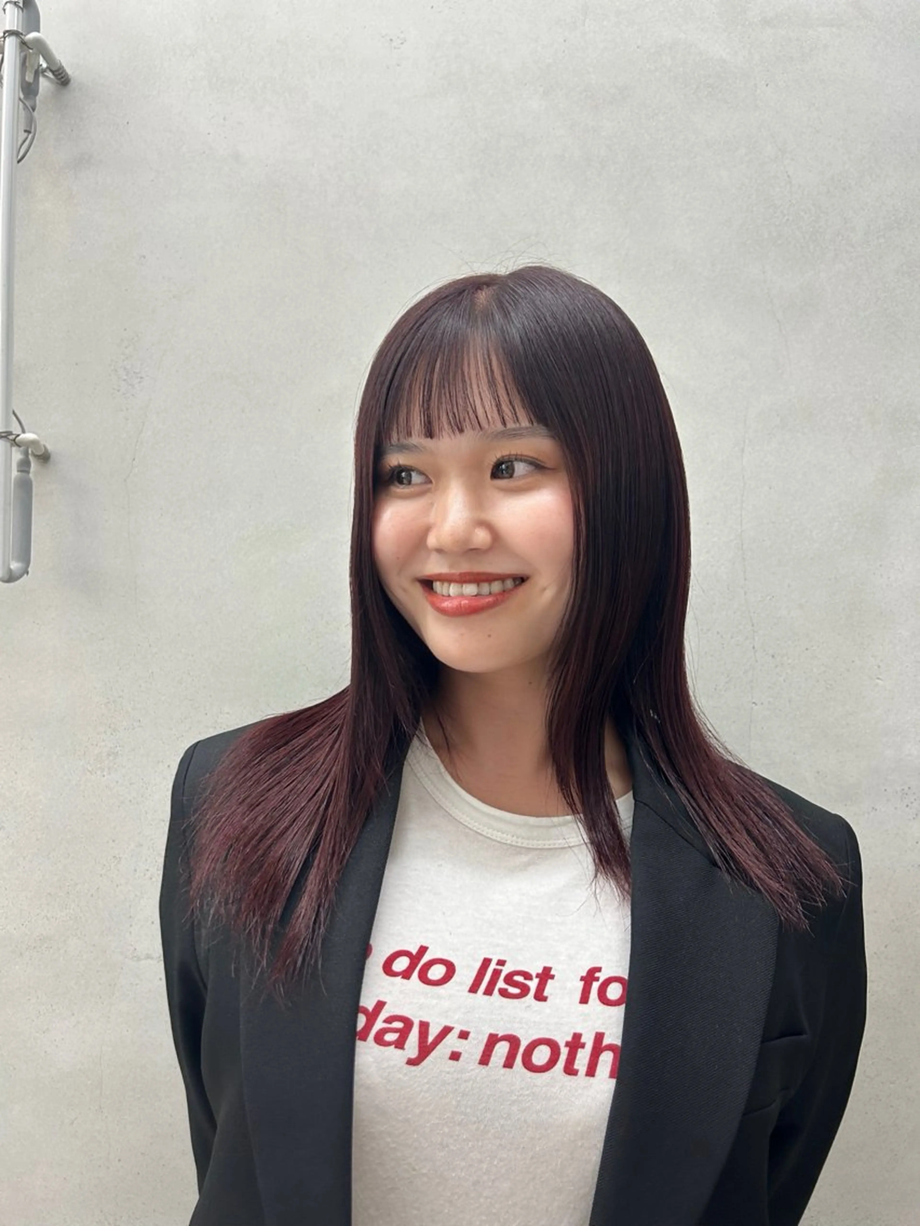 セミロング 大阪中津カットモデル 🎀植嶋実歩のヘアスタイル