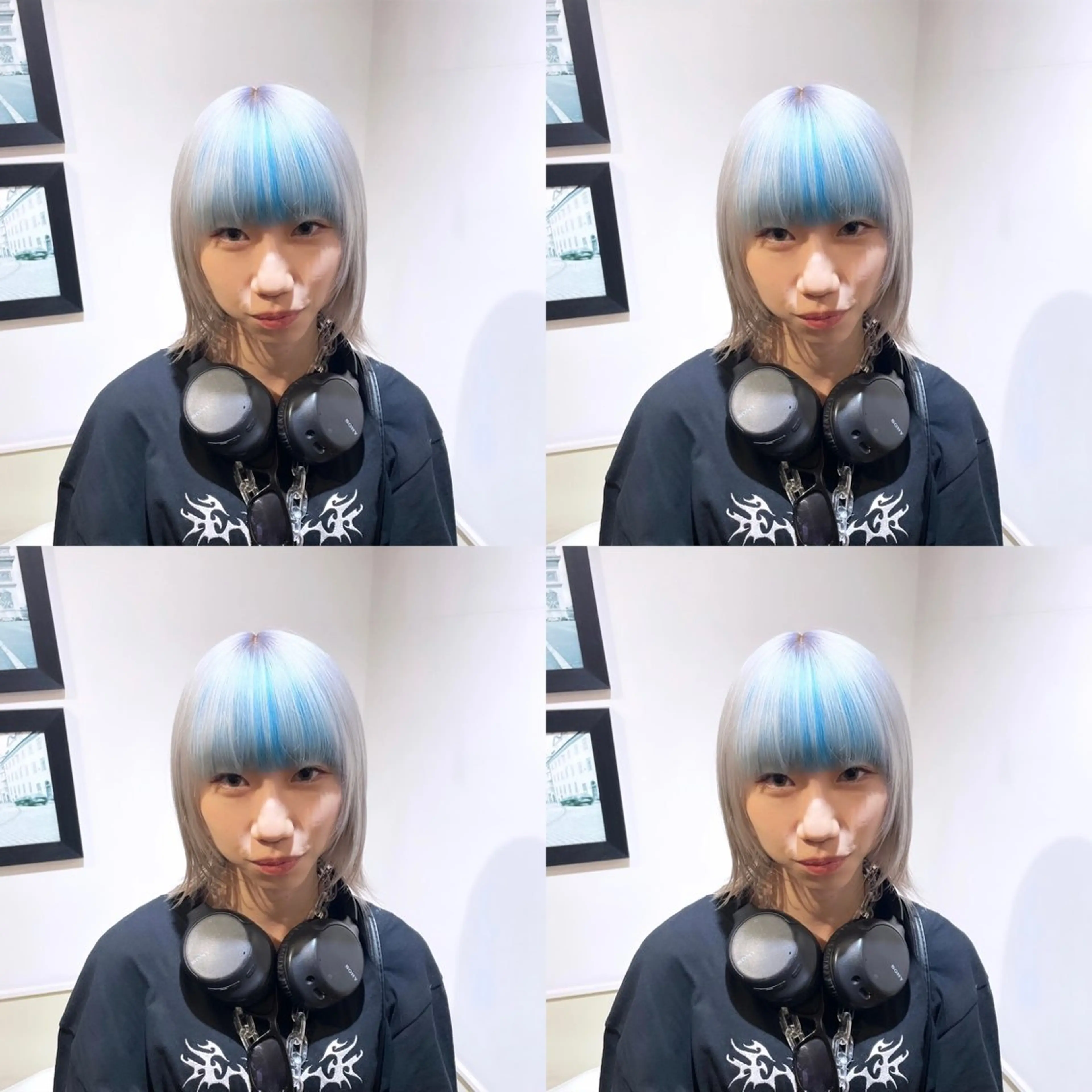 ミディアム カラー シルバー ホワイトシルバー 🌟トップデザイナー 高橋🌟のヘアスタイル