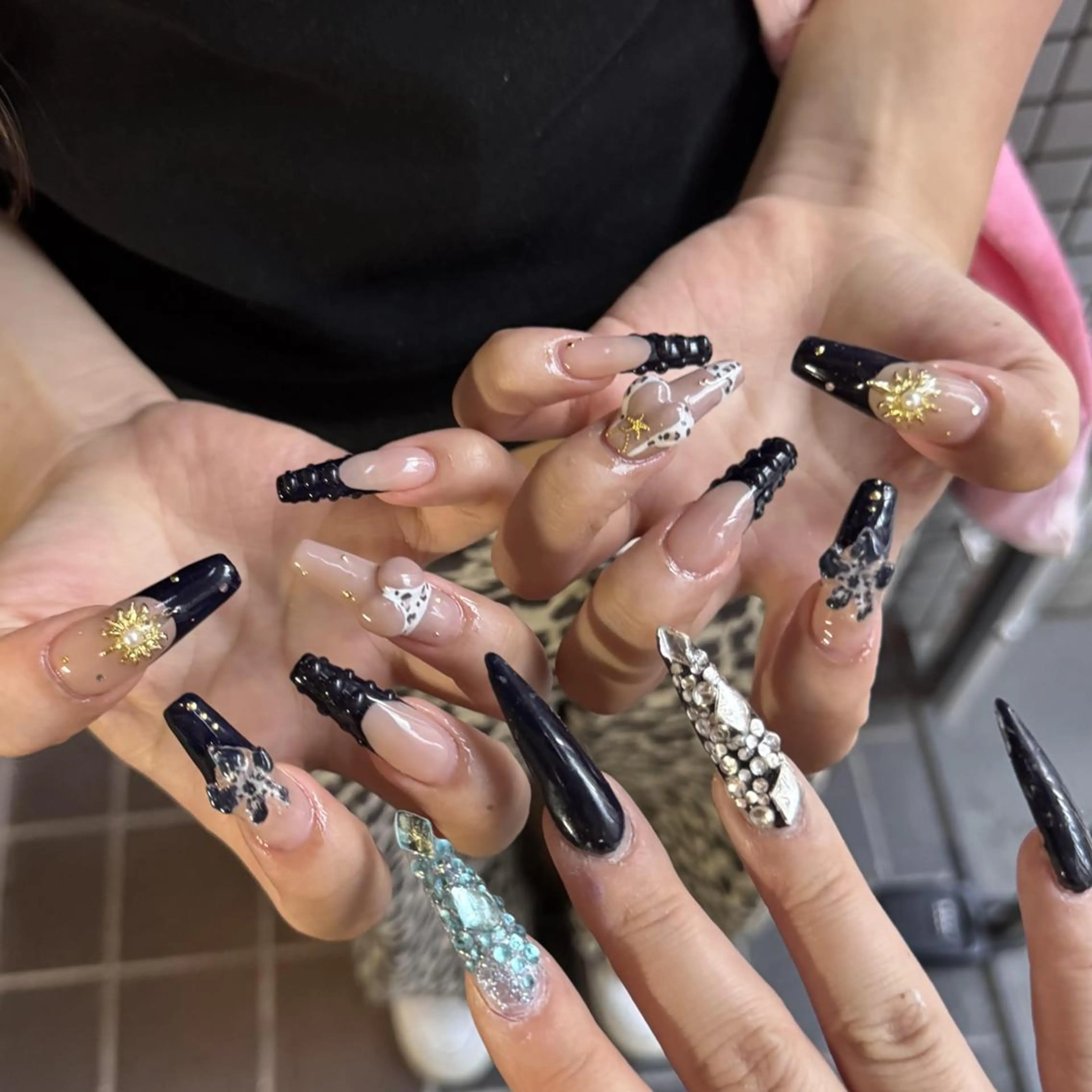 セミロング ハンドネイル 小川 柚香のネイルデザイン