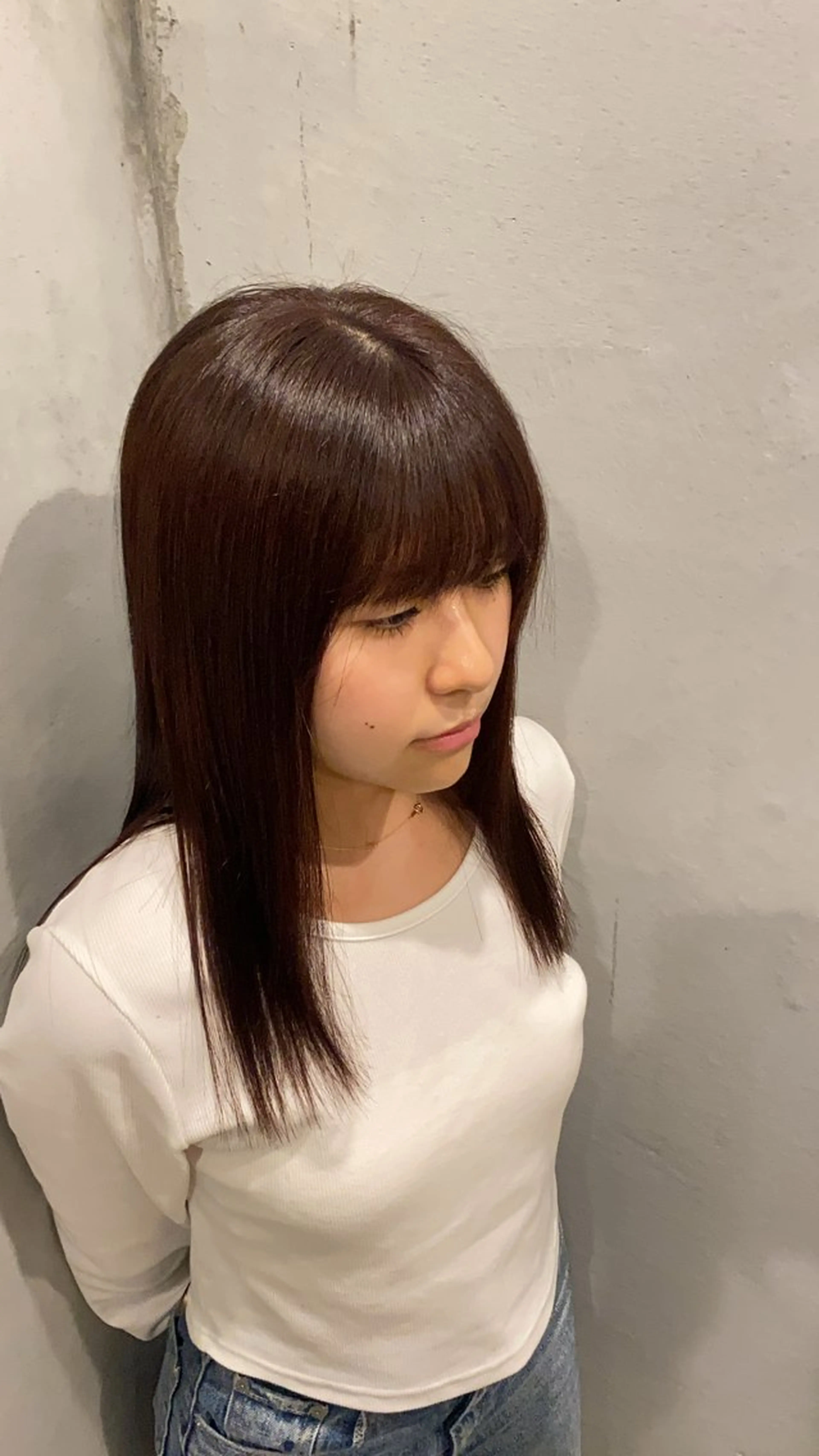 ロング カラー ベージュカラー/長岡 レイヤーカット/コウのヘアスタイル