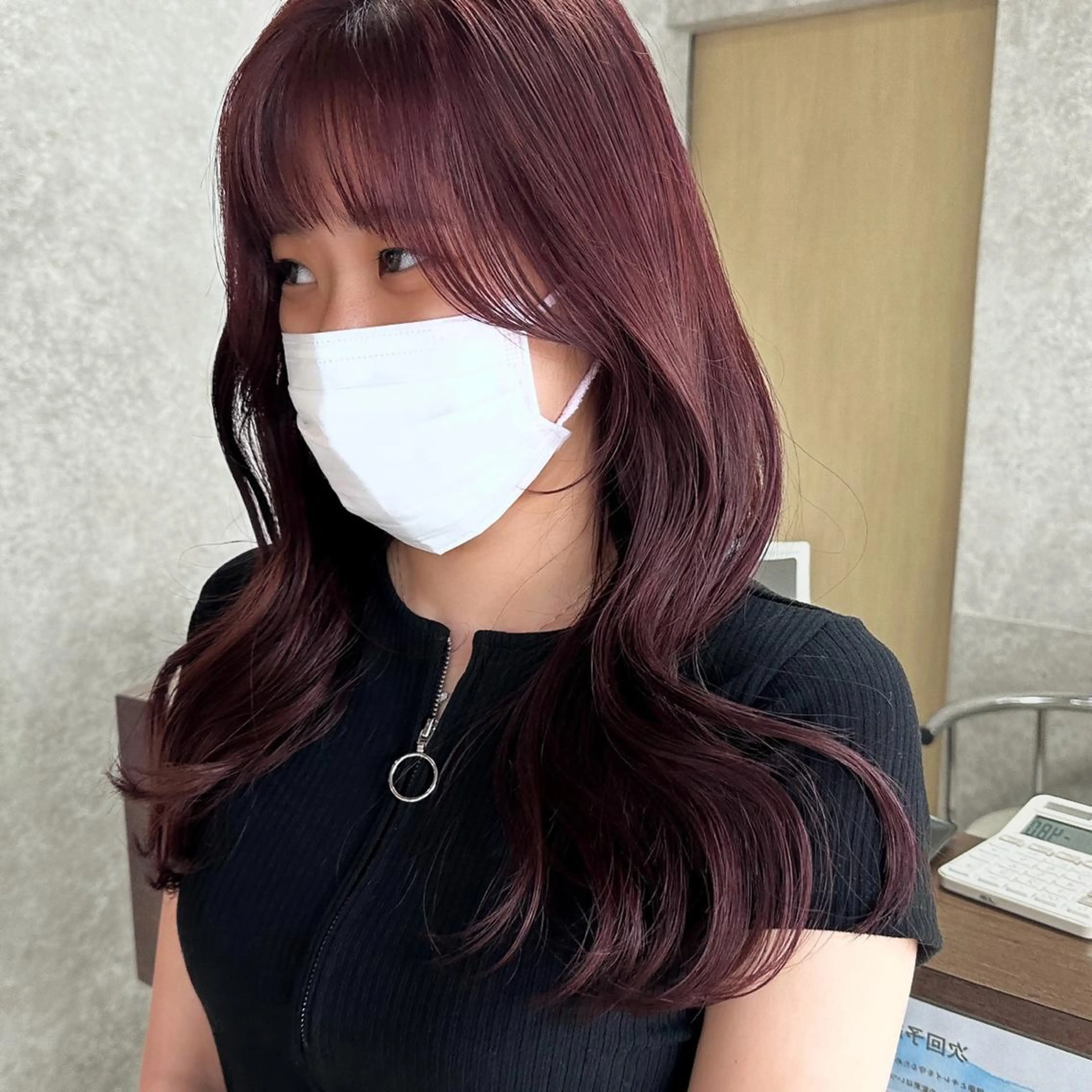 ロング カラー ブリーチ ダブルカラー ラベンダーカラー ブリーチなしカラー ピンクカラー 高橋 みく/ minim 暖色のヘアスタイル