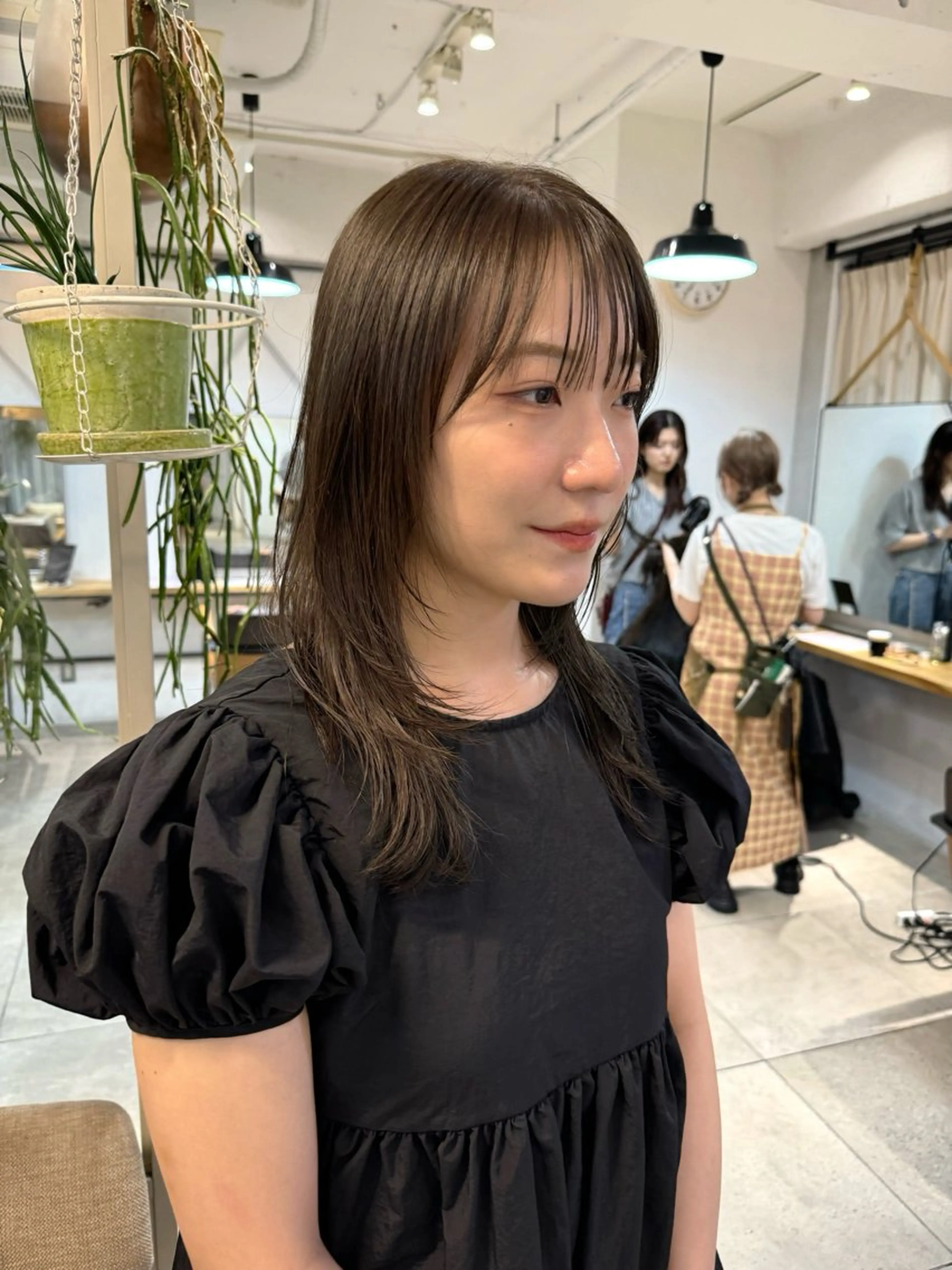 ロング カラー ブリーチ ブラウンカラー オリーブブラウン 艶カラー 🤍🫧/makoのヘアスタイル