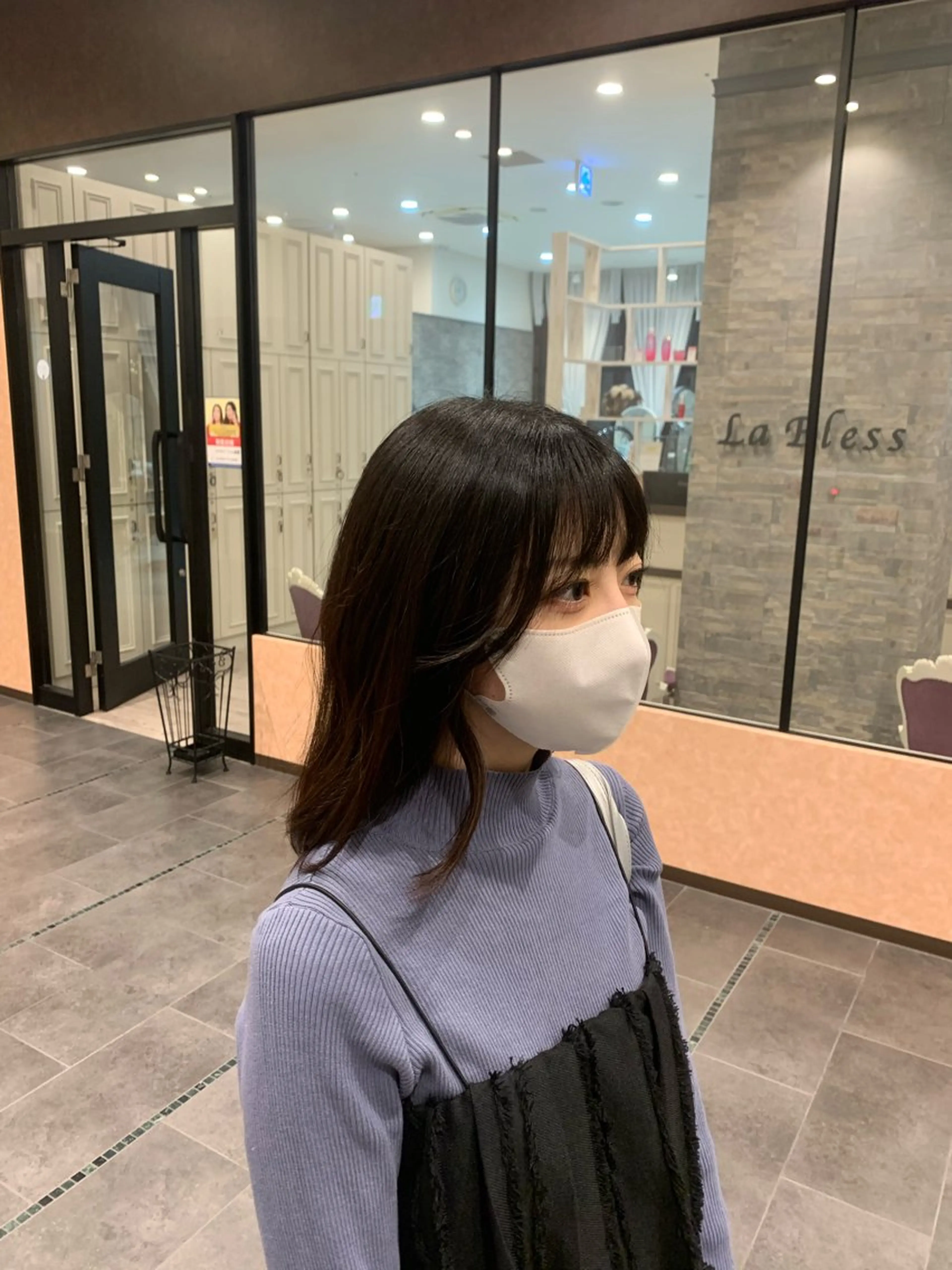 ミディアム 梅田美容室　山本 歩夢のヘアスタイル