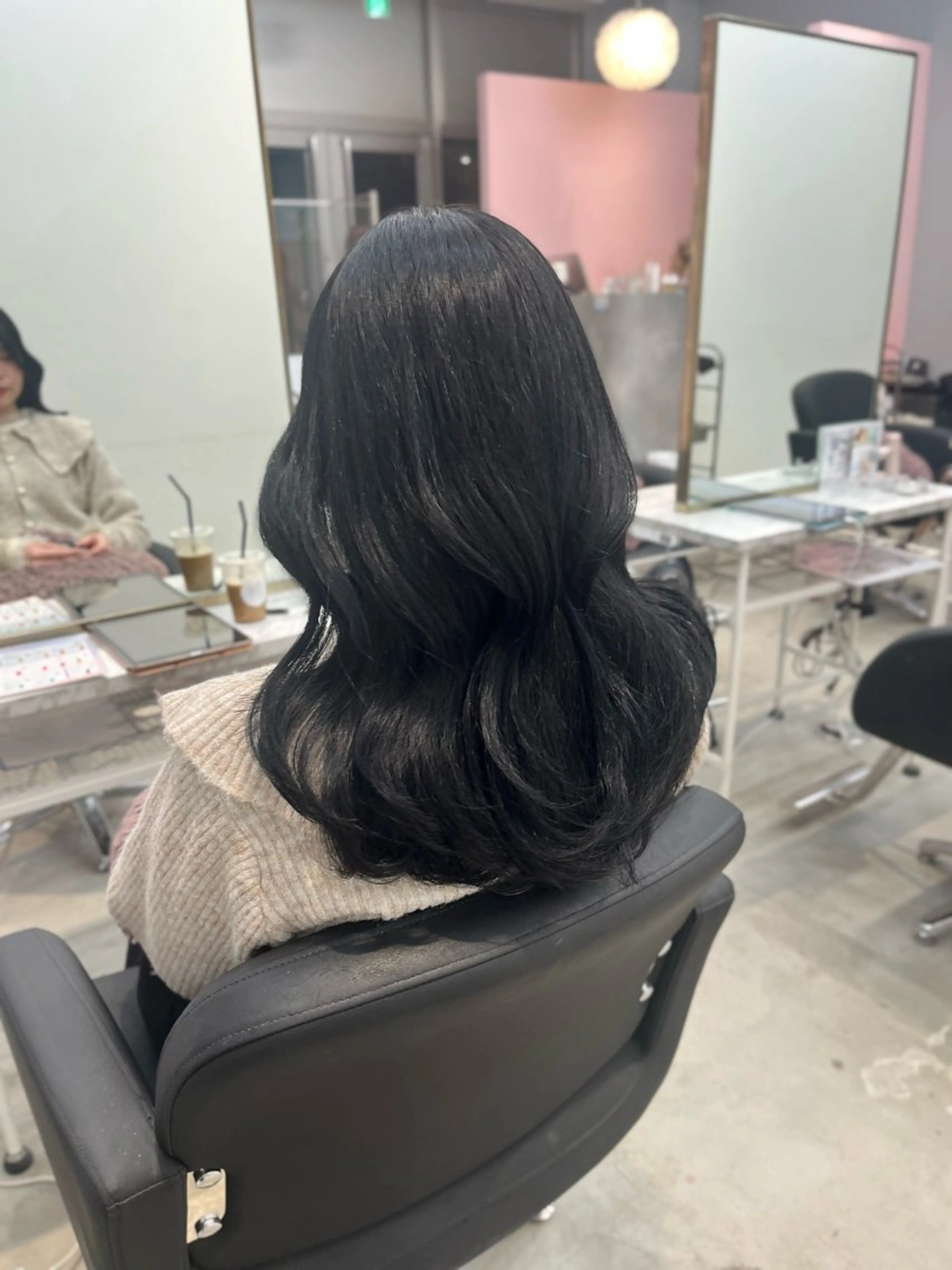 セミロング ヘアカラー トリートメント のあ/カットモデル/ 縮毛矯正モデルのヘアスタイル