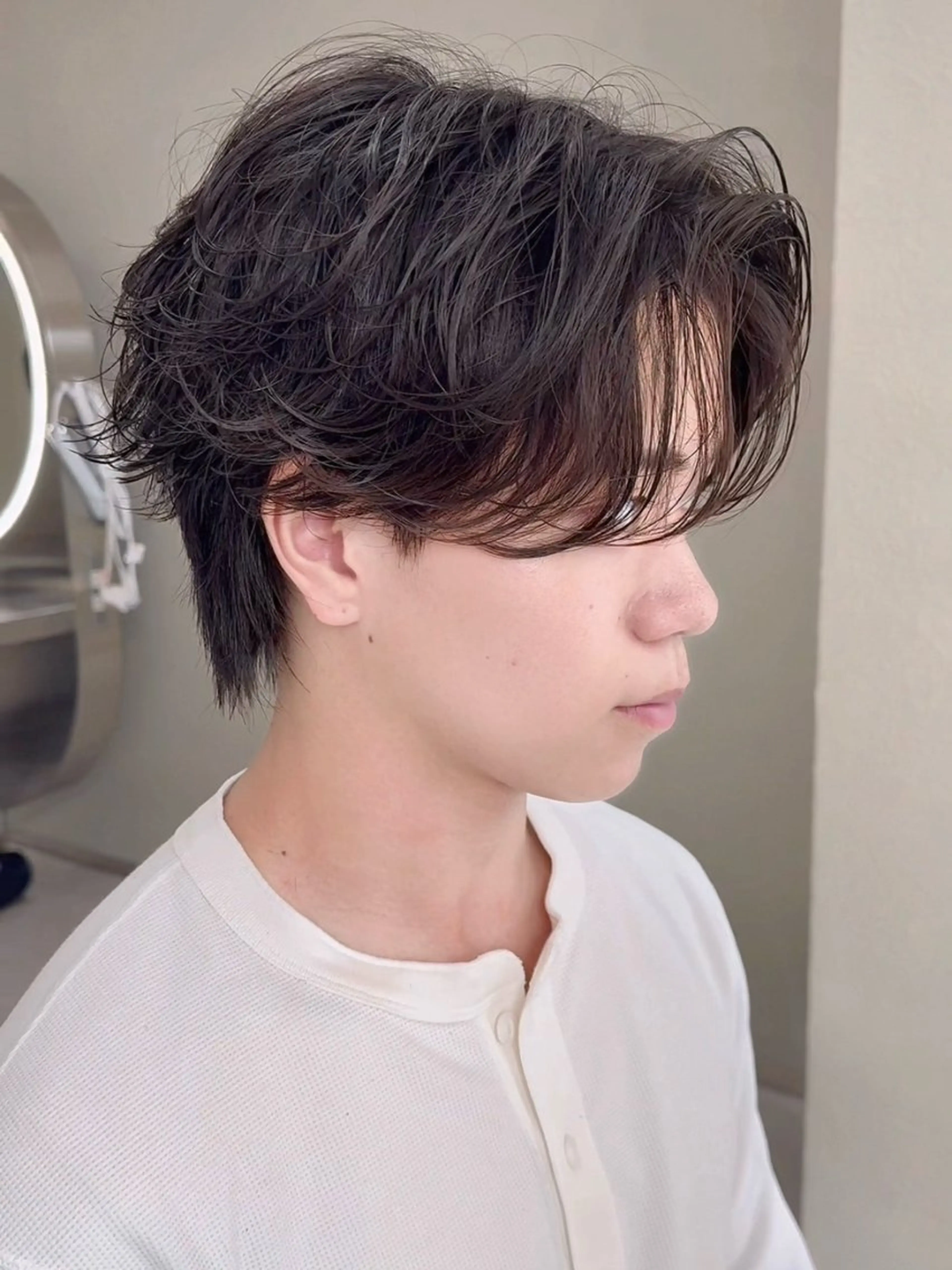 パーマ メンズ カット パーマ ショート/レイヤー /札幌/小山内のヘアスタイル