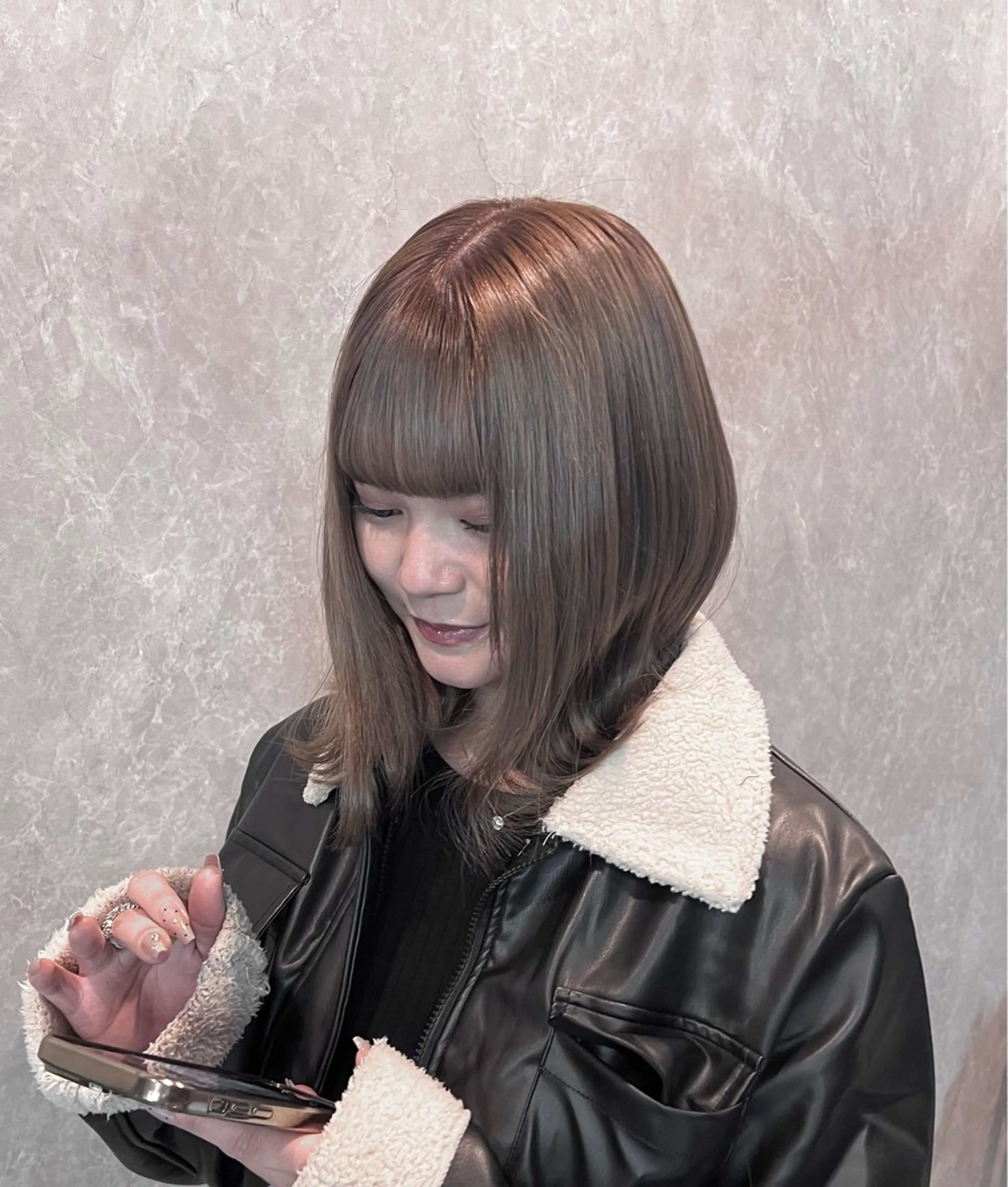 ミディアム カラー 鹿児島 天文館 Colore凜のヘアスタイル