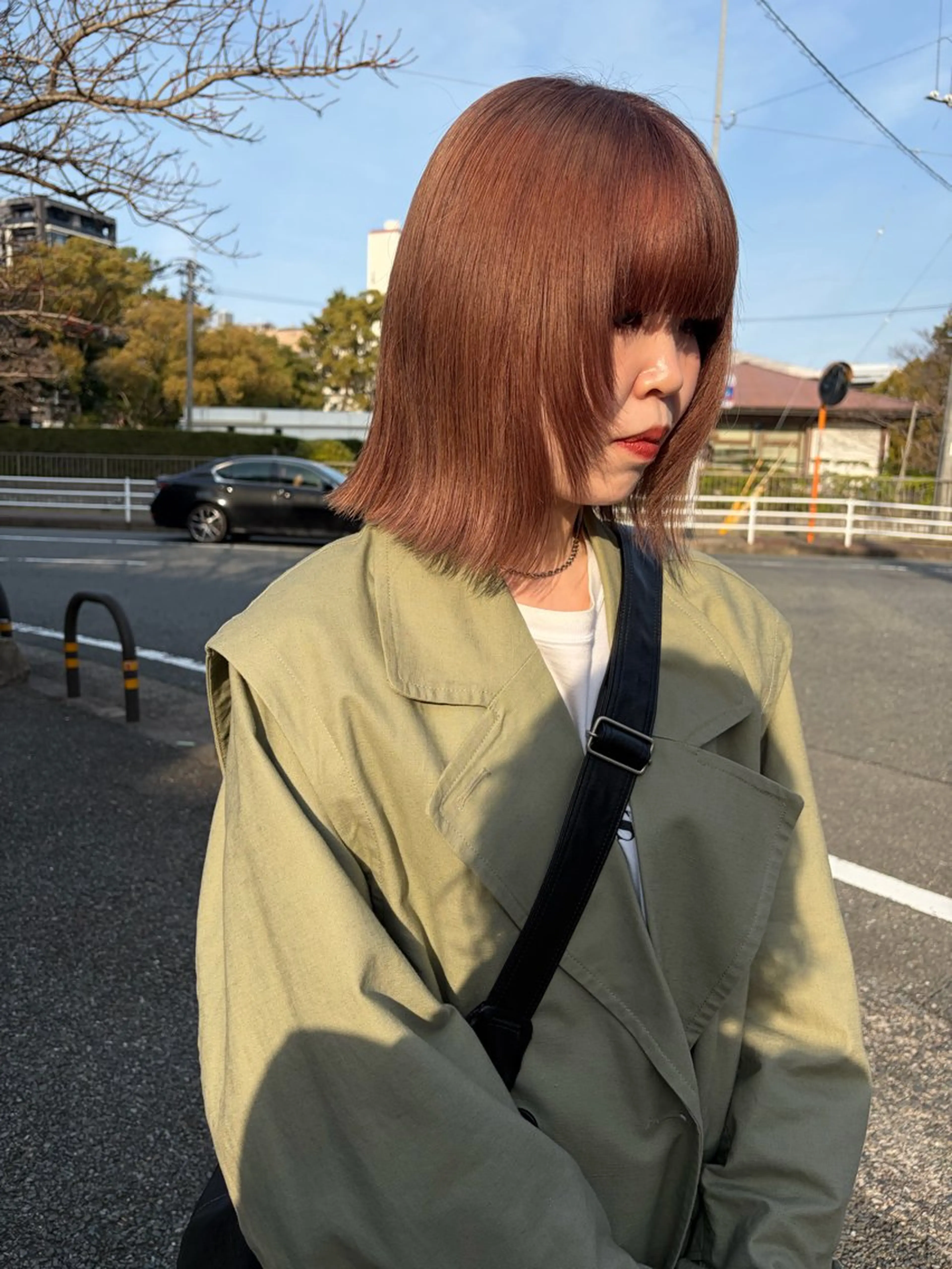 ミディアム カラー qpula misuzuのヘアスタイル