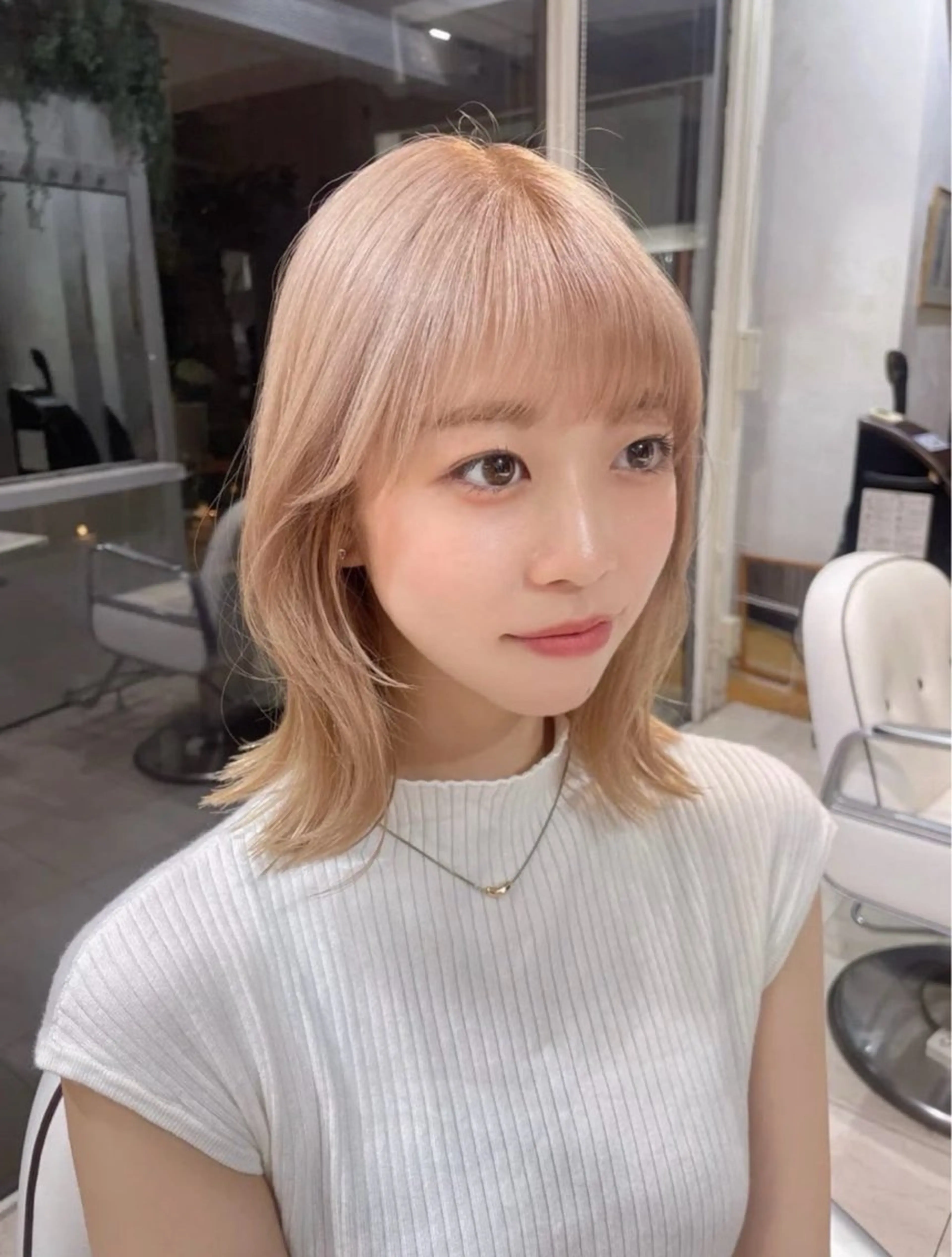 ミディアム カラー カット特化/似合わせ /なおき/表参道のヘアスタイル