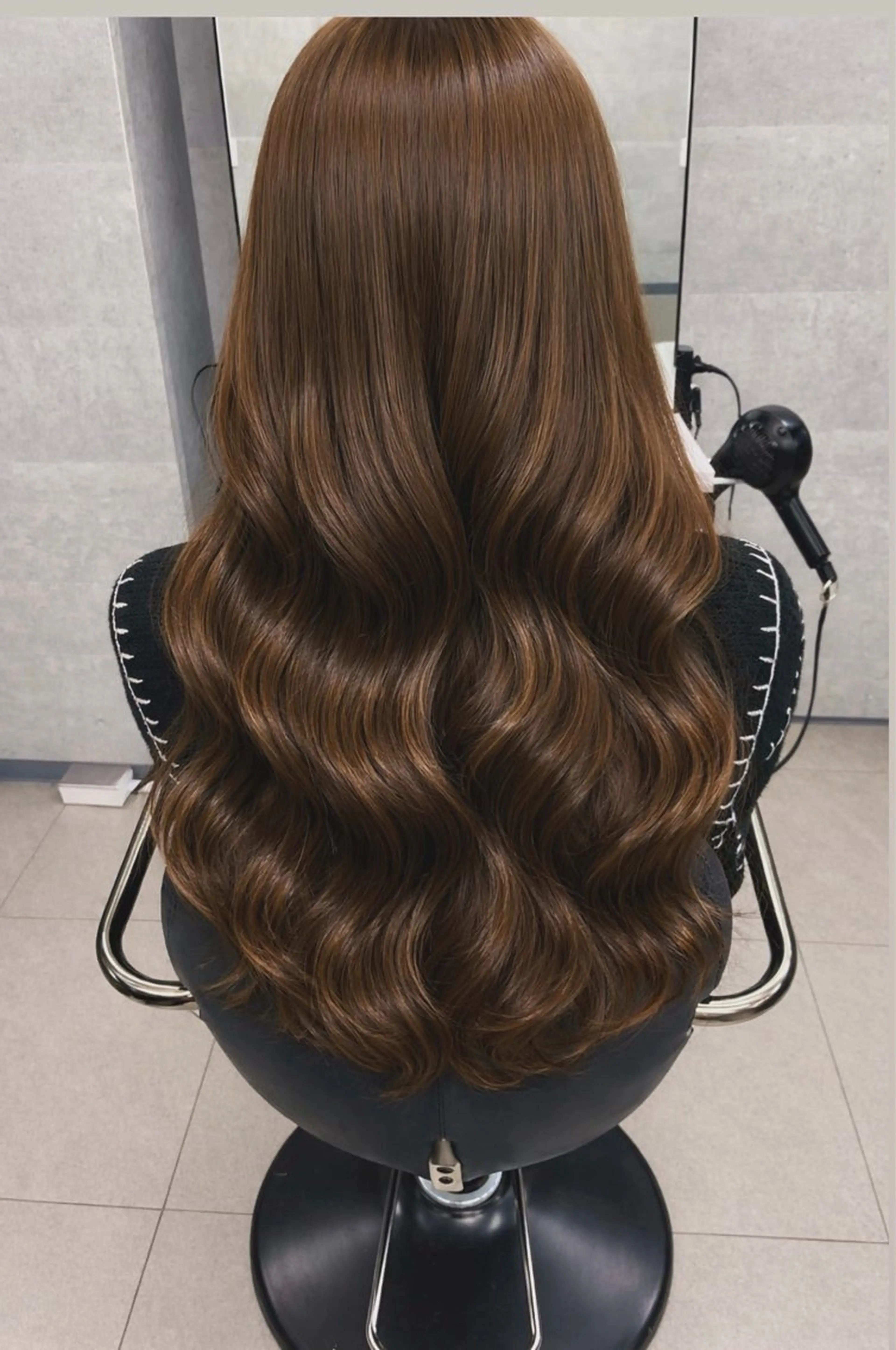 ロング カラー カット ヘアカラー トリートメント ダブルカラー 新宿のヘアスタイル