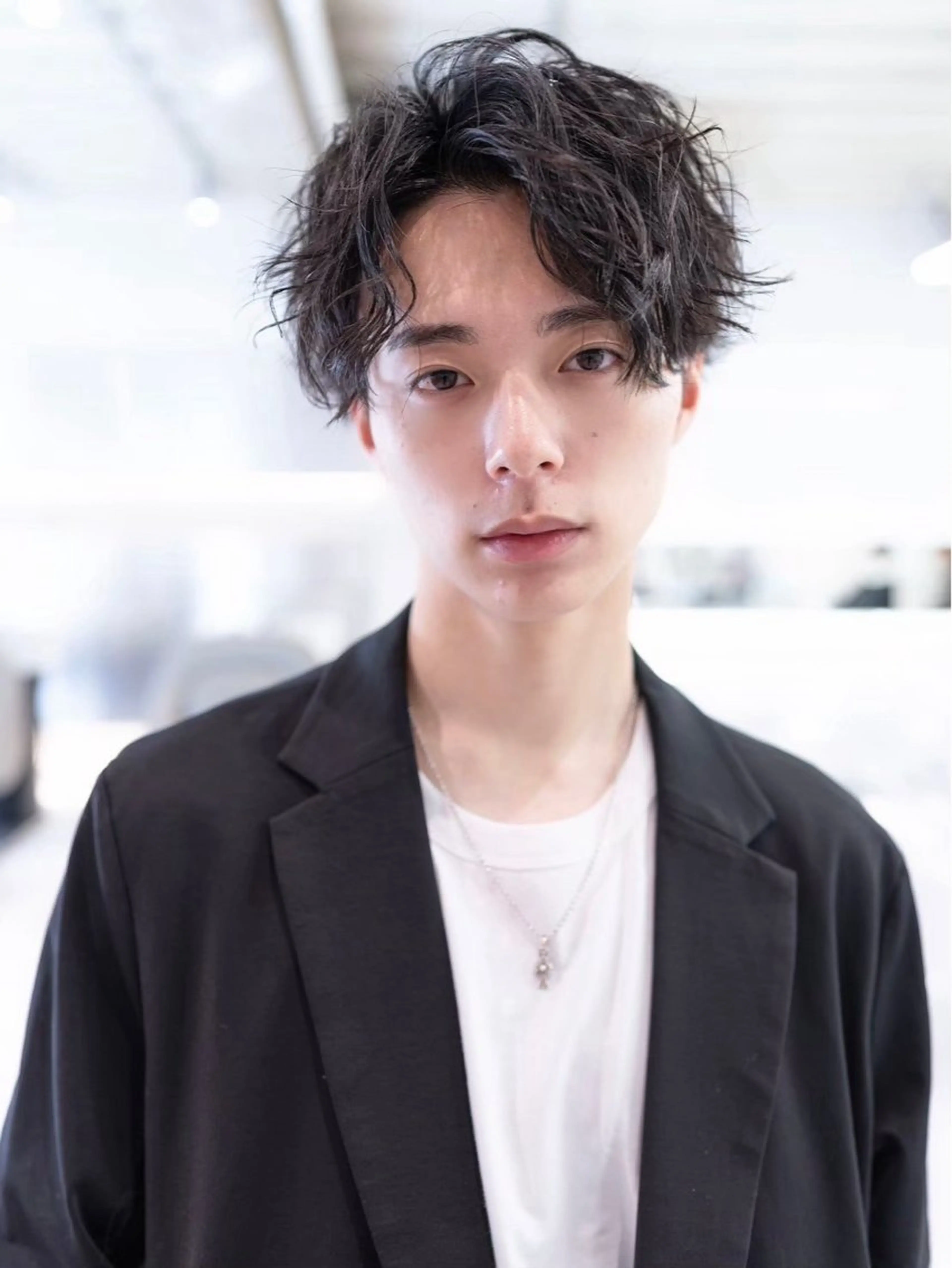 ミディアム メンズ カット トリートメント ✨髪質改善 縮毛矯正 艶髪 立川 コウキ✨のヘアスタイル