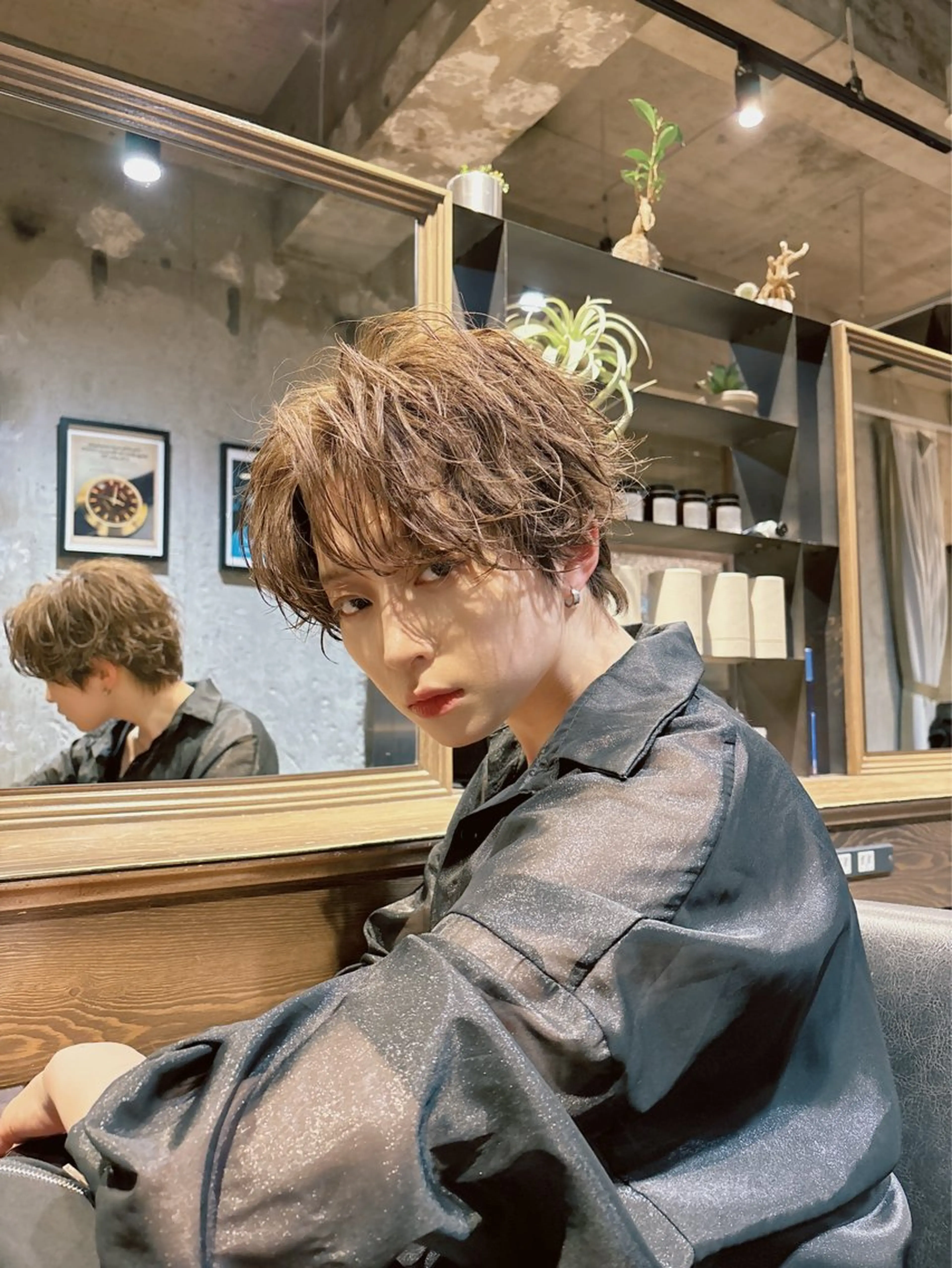 メンズ カット パーマ ヘアセット メンズヘア/岩舘 真斗のヘアスタイル