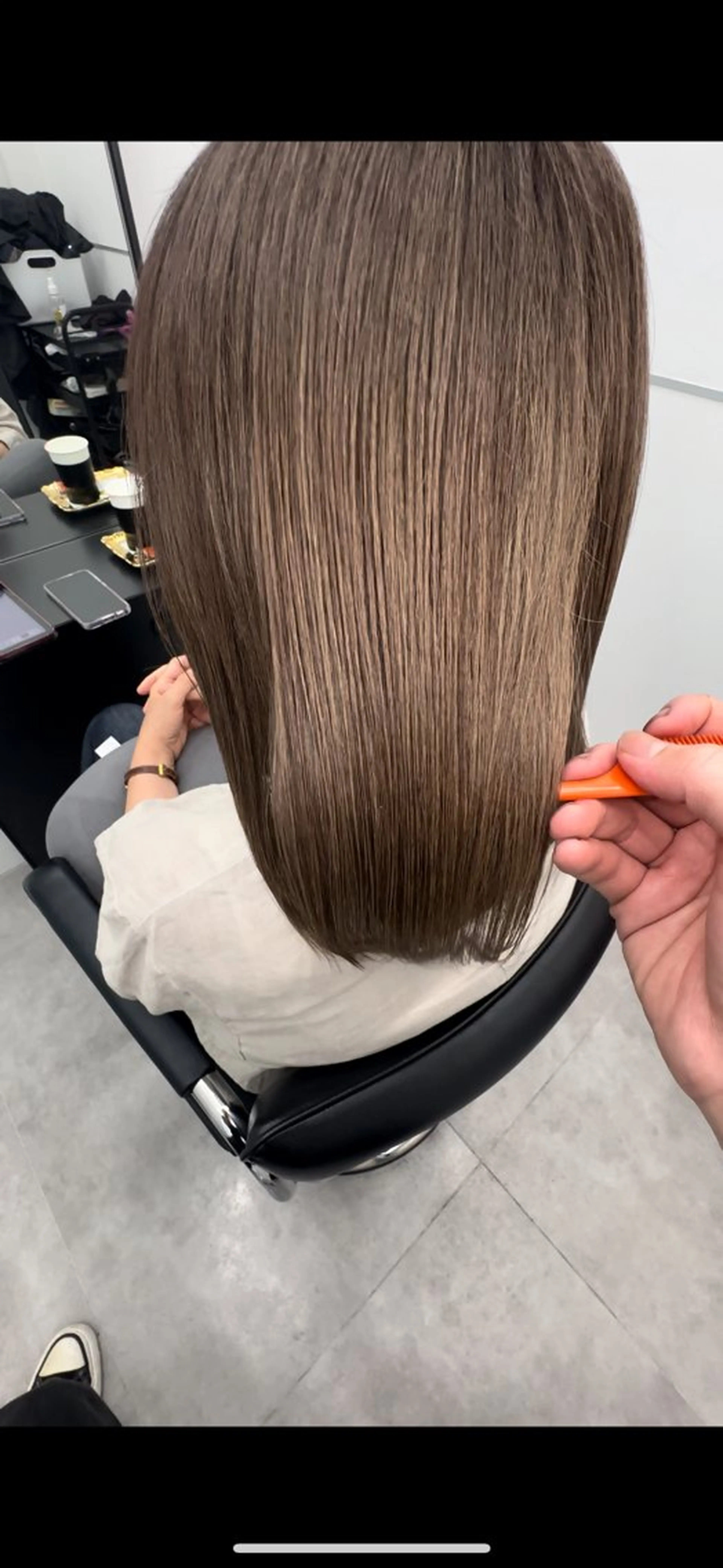 セミロング 髪質改善 /ツヤ髪/植竹偉吹のヘアスタイル