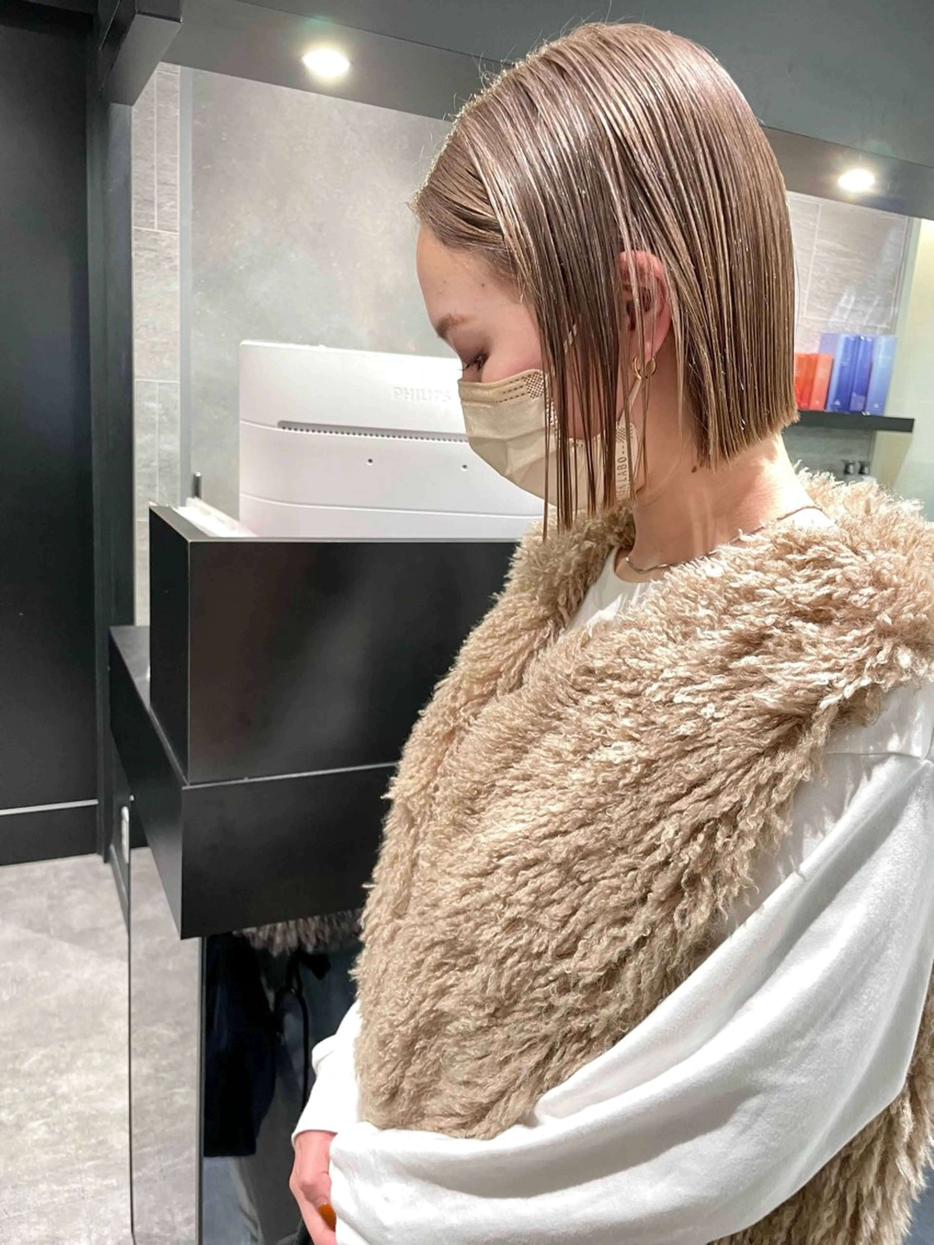 ショート カラー 👩🏻ボブ/ 髪質改善ダブルカラーのヘアスタイル