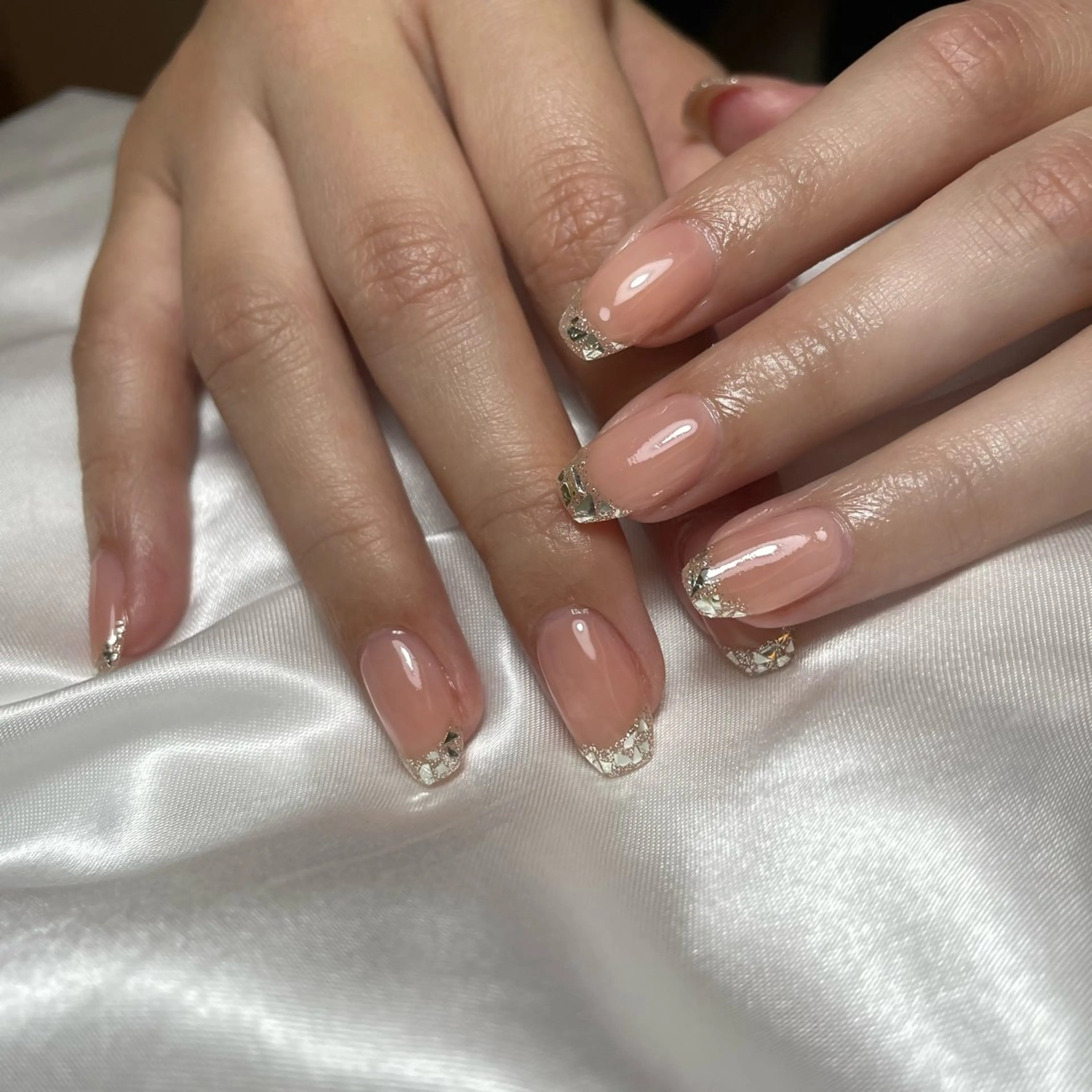 ネイル オフィスネイル ピンク ハンドネイル Agapi所属・Agapi💐 momoのネイルデザイン