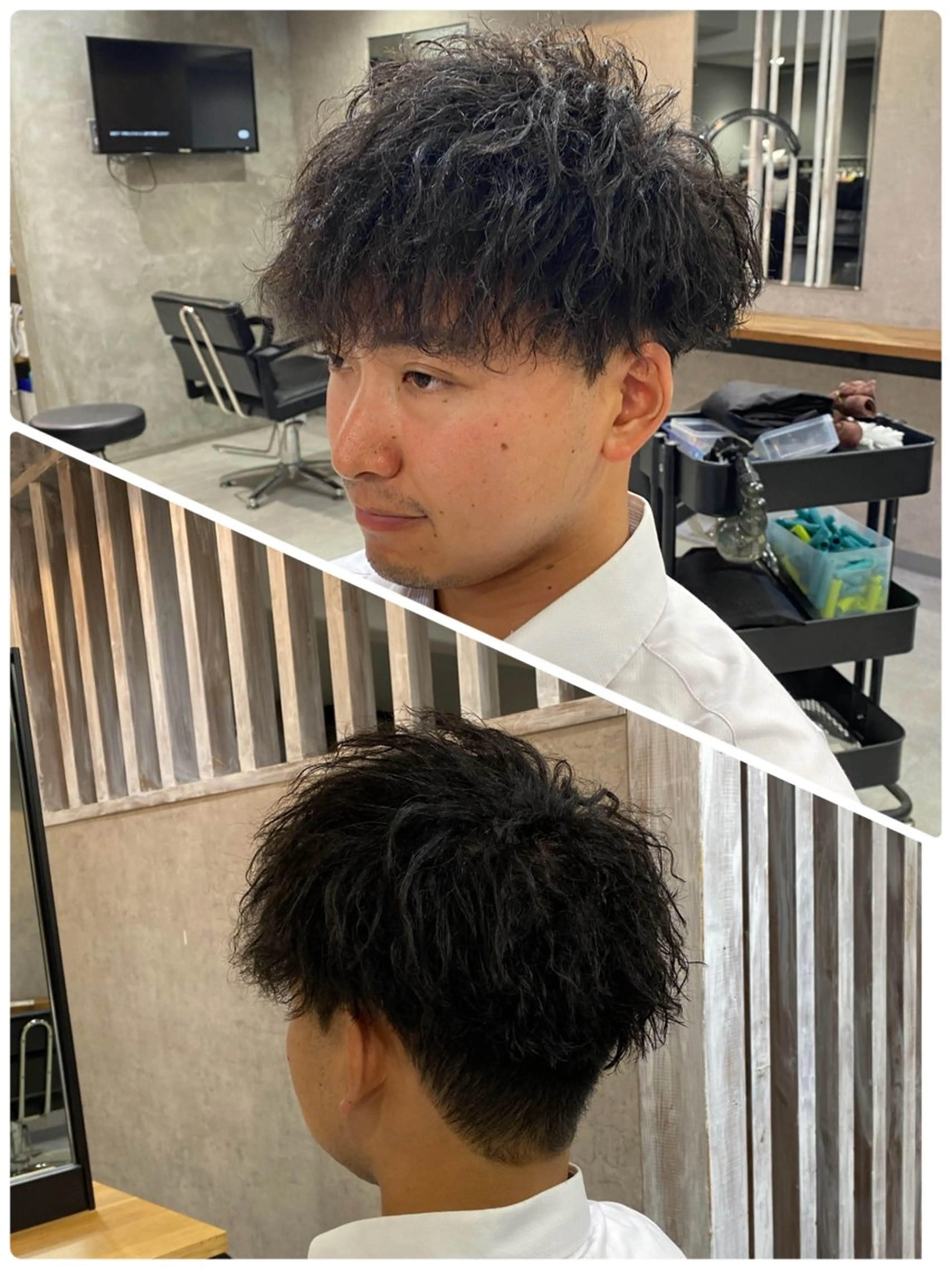 ショート パーマ メンズ メンズパーマ メンズツイストパーマ ツイストパーマ 🐉『メンズ美容師』 吉田龍星🐉のヘアスタイル