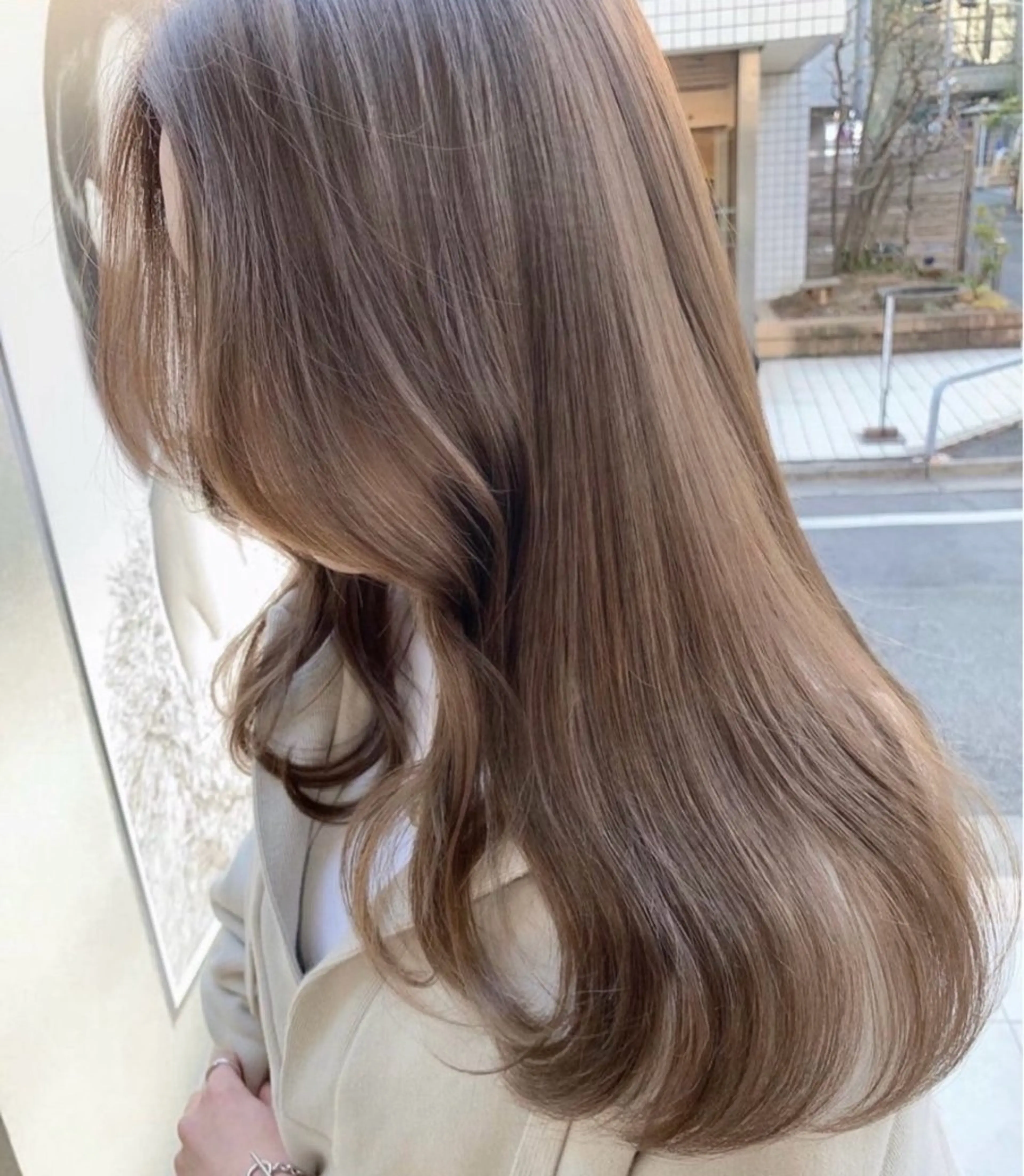 セミロング 40代以上限定 縮毛矯正モデル募集中のヘアスタイル