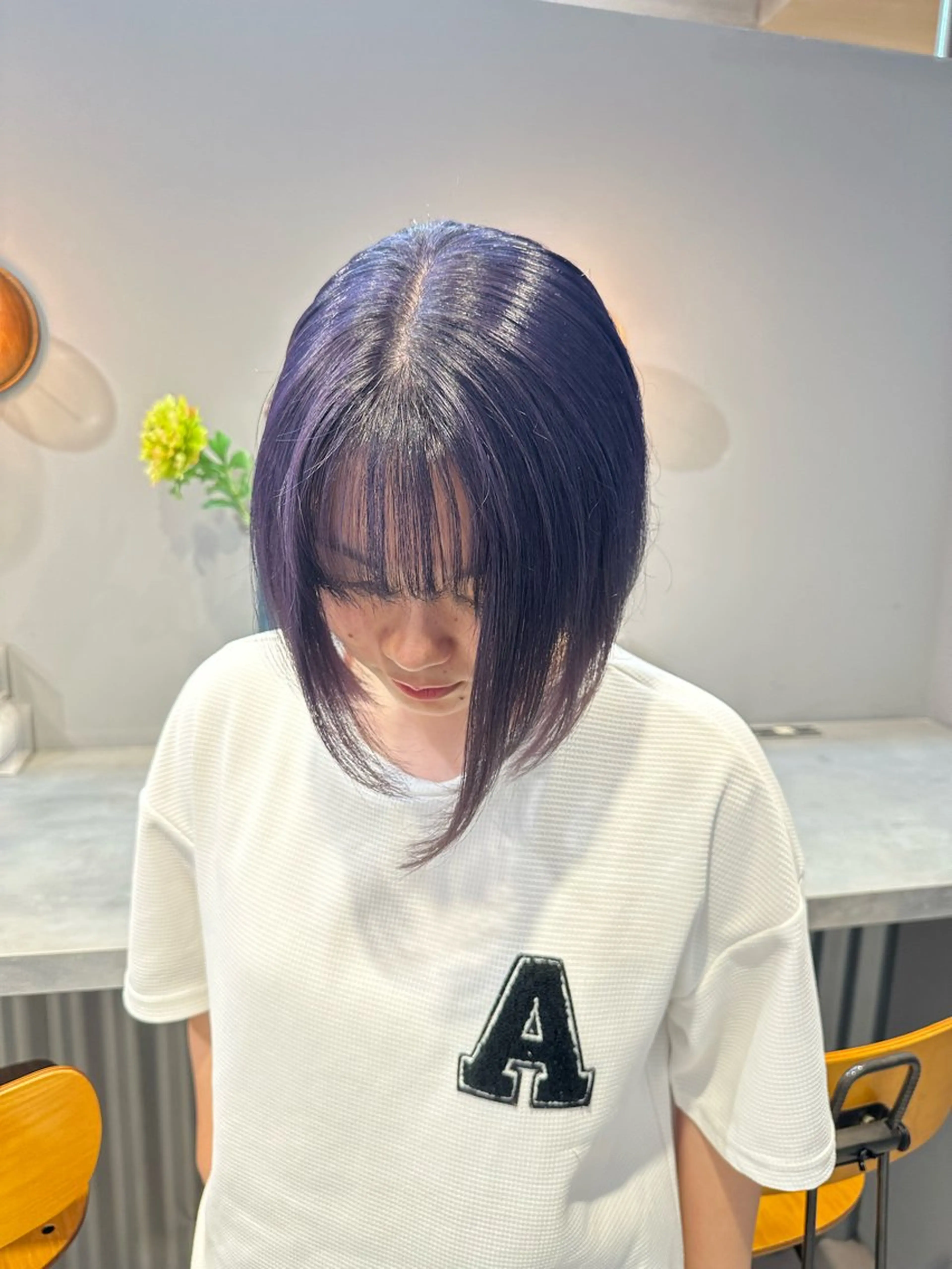 ミディアム カラー ヘアカラー トリートメント 💖ハイライト/ハイ トーン💖MIKIのヘアスタイル