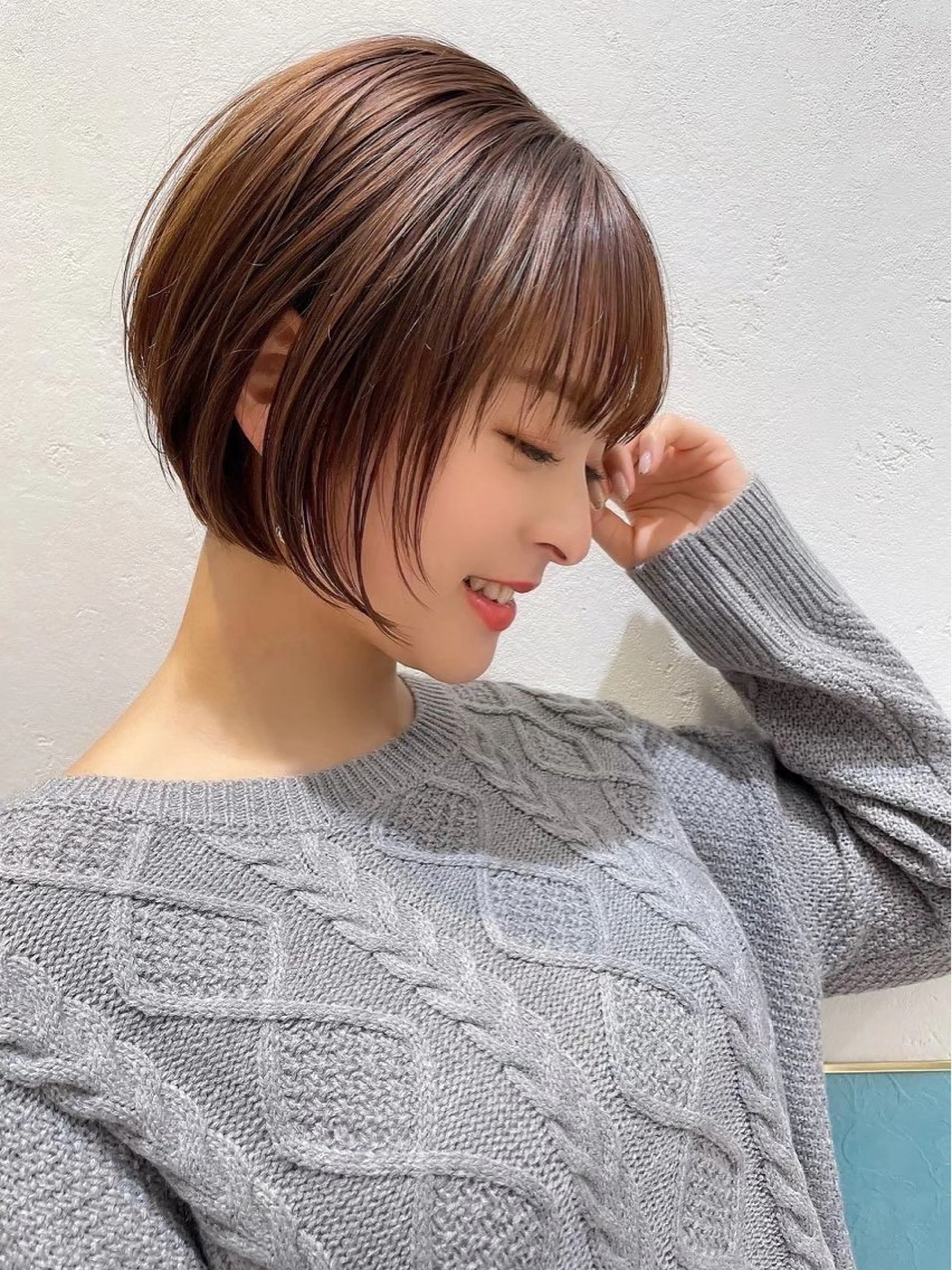 ショート カット ヘアカラー トリートメント Hello by Sea所属・レイヤー/艶髪/ボブ /くびれ/伊藤　勇司のヘアスタイル