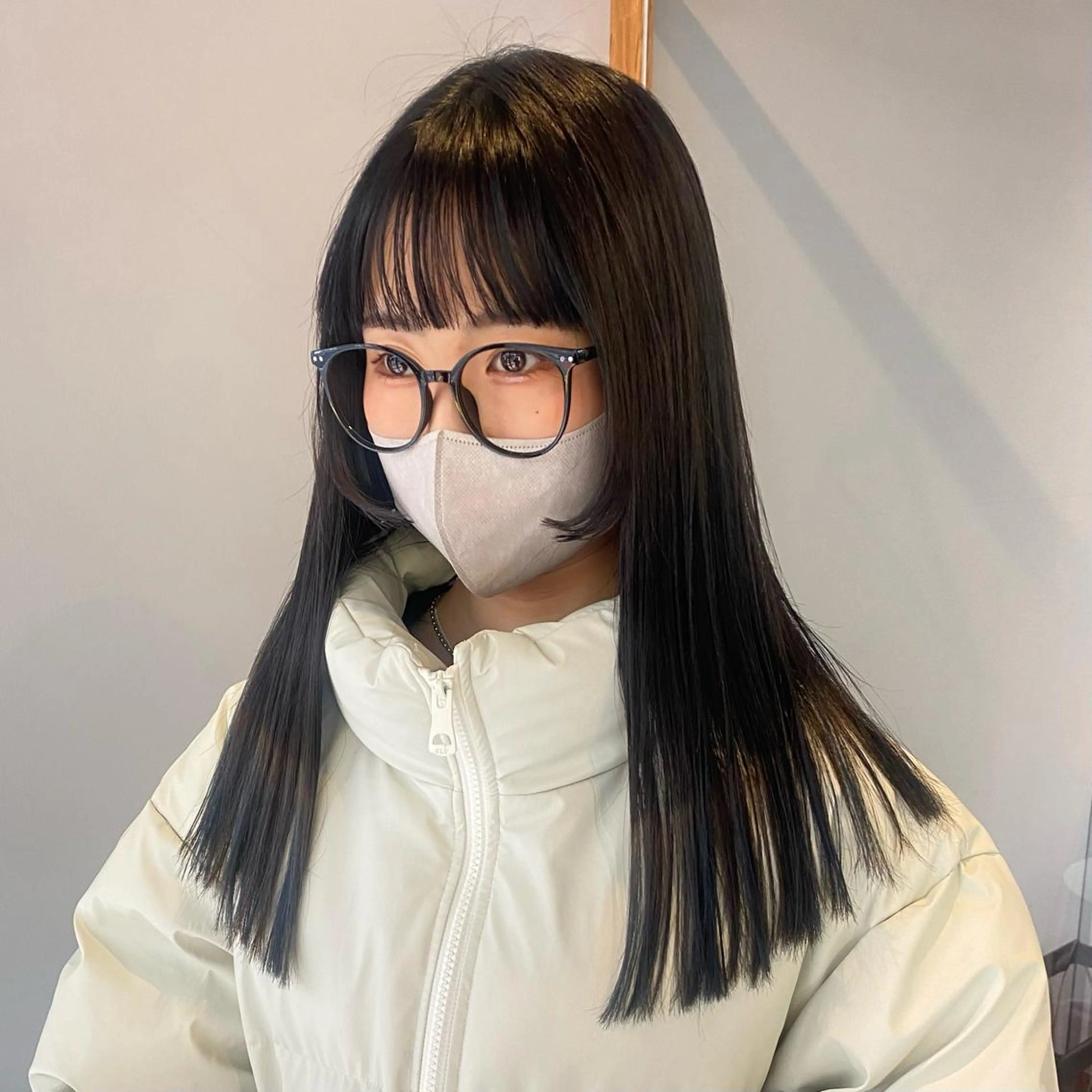 ロング カラー F-card所属・shiga mariaのヘアスタイル