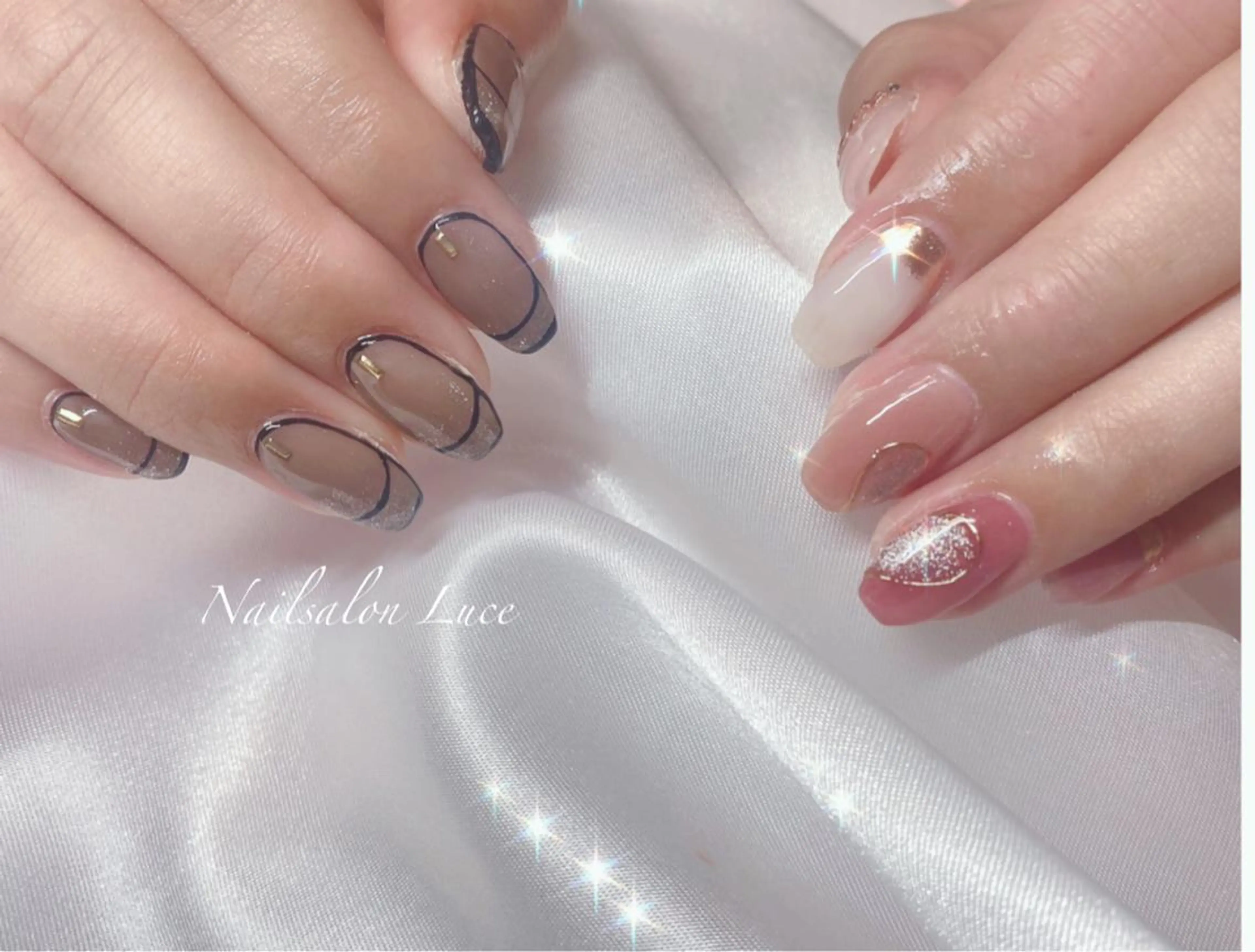 ネイル ジェルネイル ワンカラーネイル ネイル& 脱毛サロン　Lのマツエク・マツパデザイン