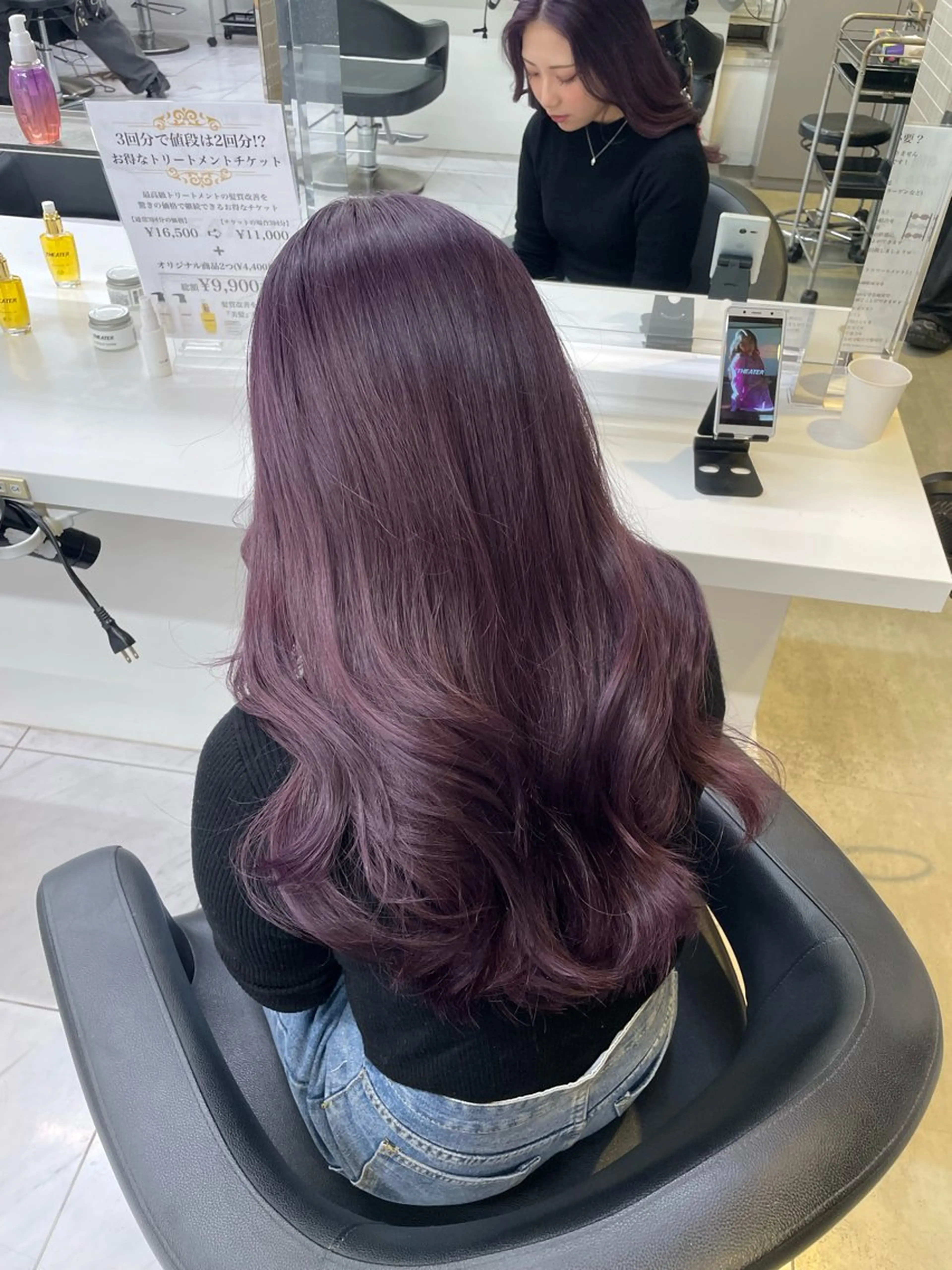 ロング カラー 🎀暖色/ラベンダー /paru🤍のヘアスタイル