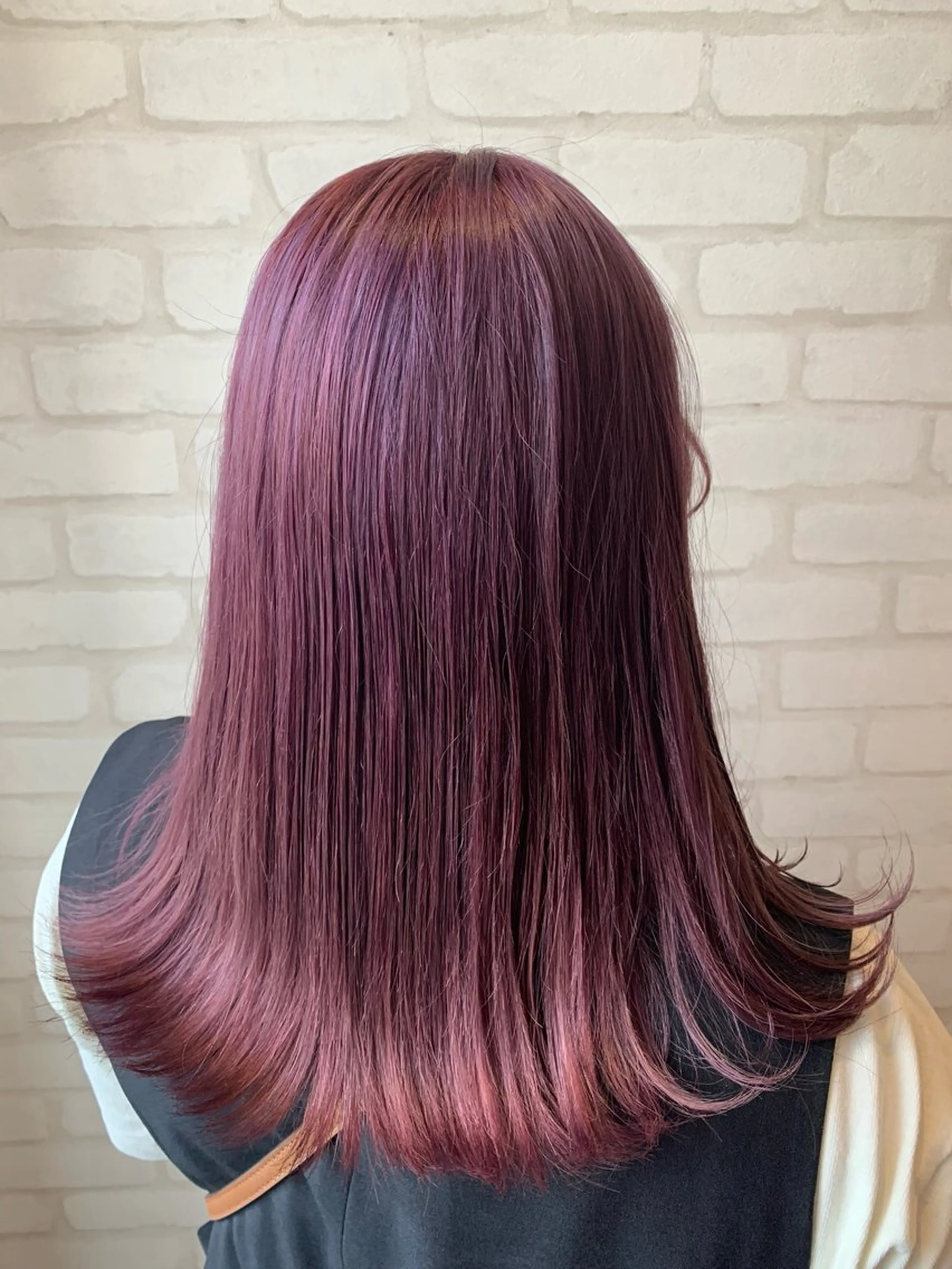 カラー ラベンダーカラー ピンクカラー ピンクラベンダー oasis川越店所属・秋葉 万柚子のヘアスタイル