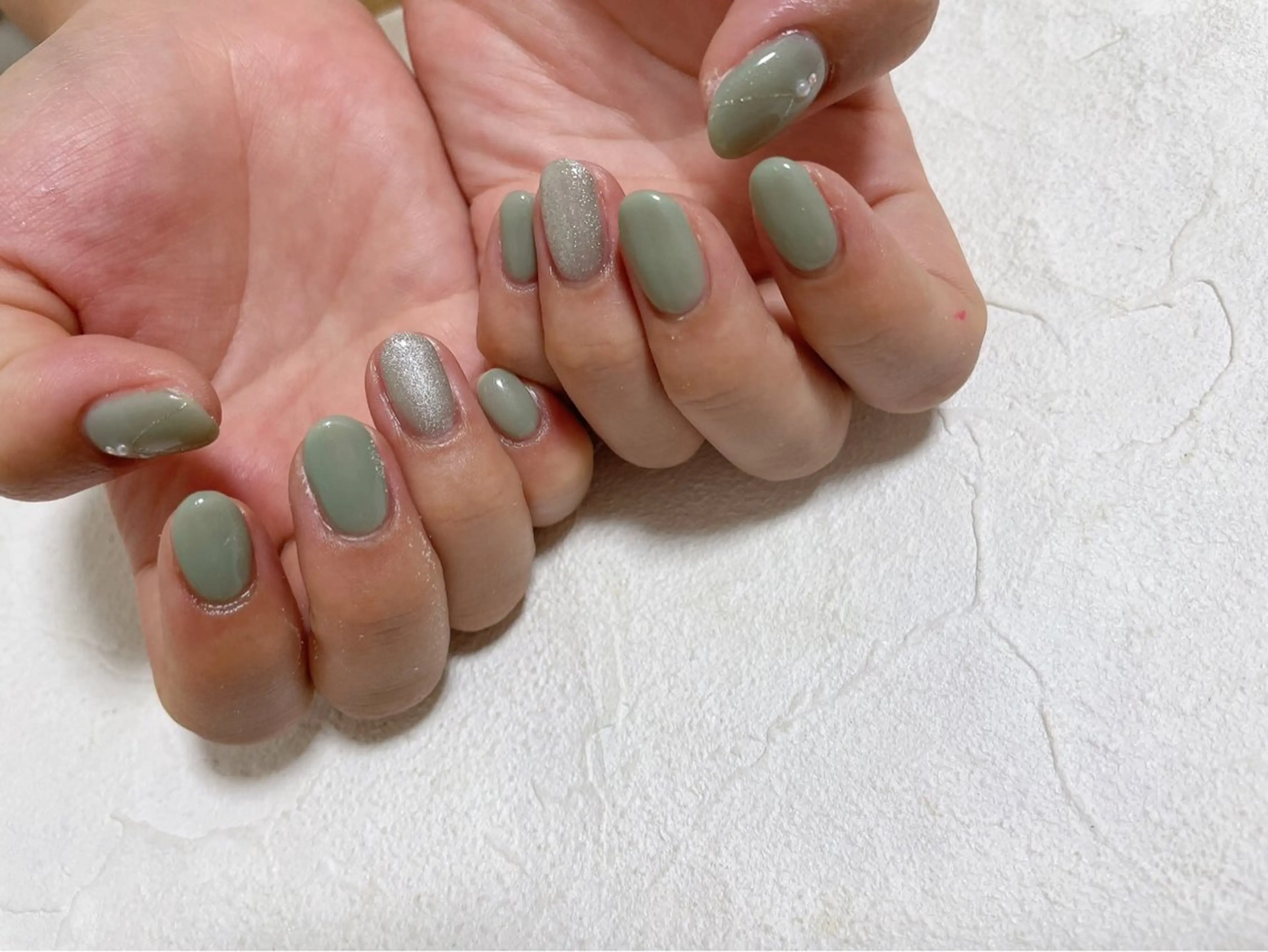 ネイル オーロラネイル フットネイル フレンチネイル ジェルネイル マグネットネイル ハンドネイル Mogu nail 二子玉川のネイルデザイン