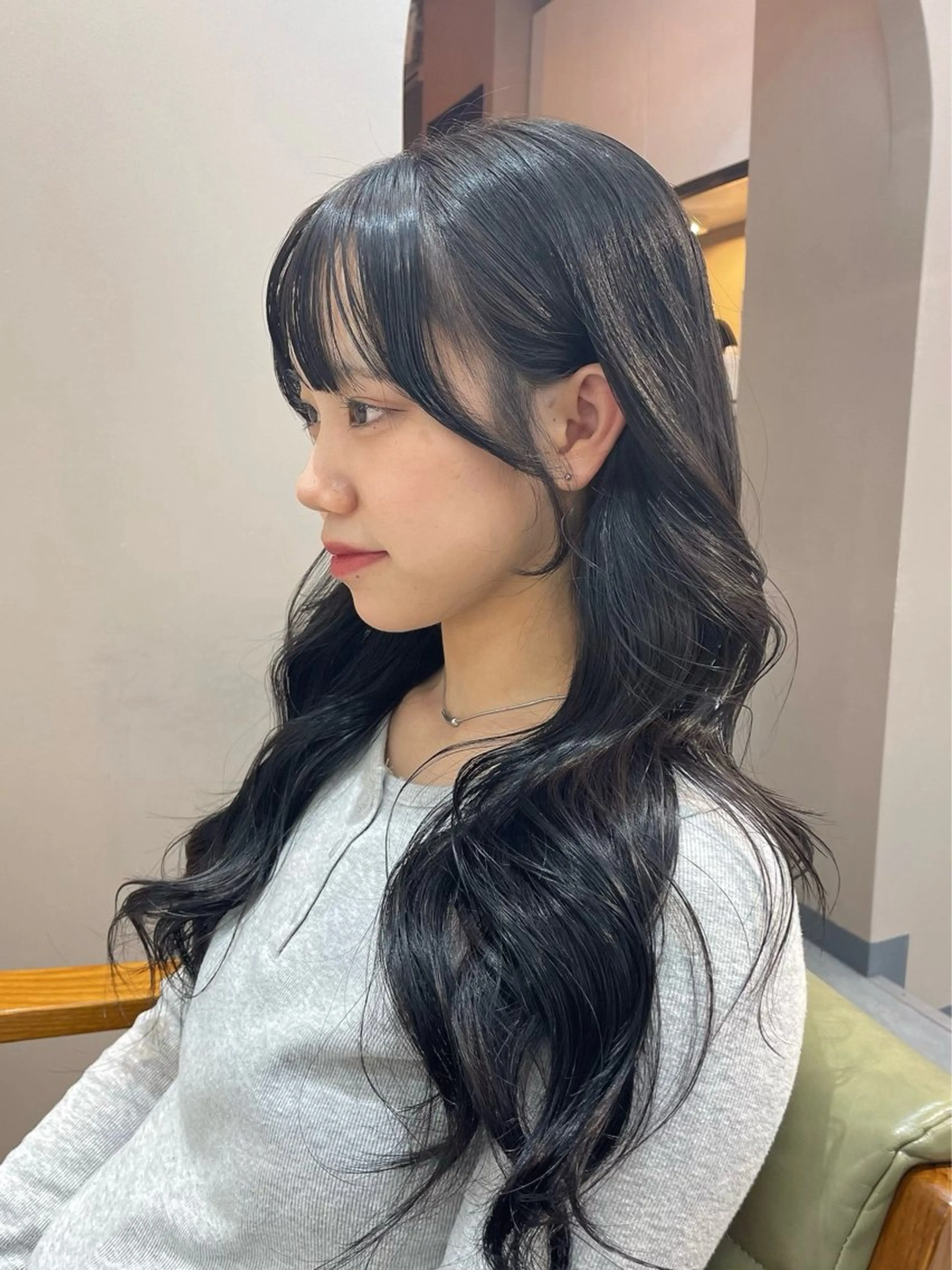 ロング カット 韓国レイヤー　船橋 徒歩5分/小川友美のヘアスタイル