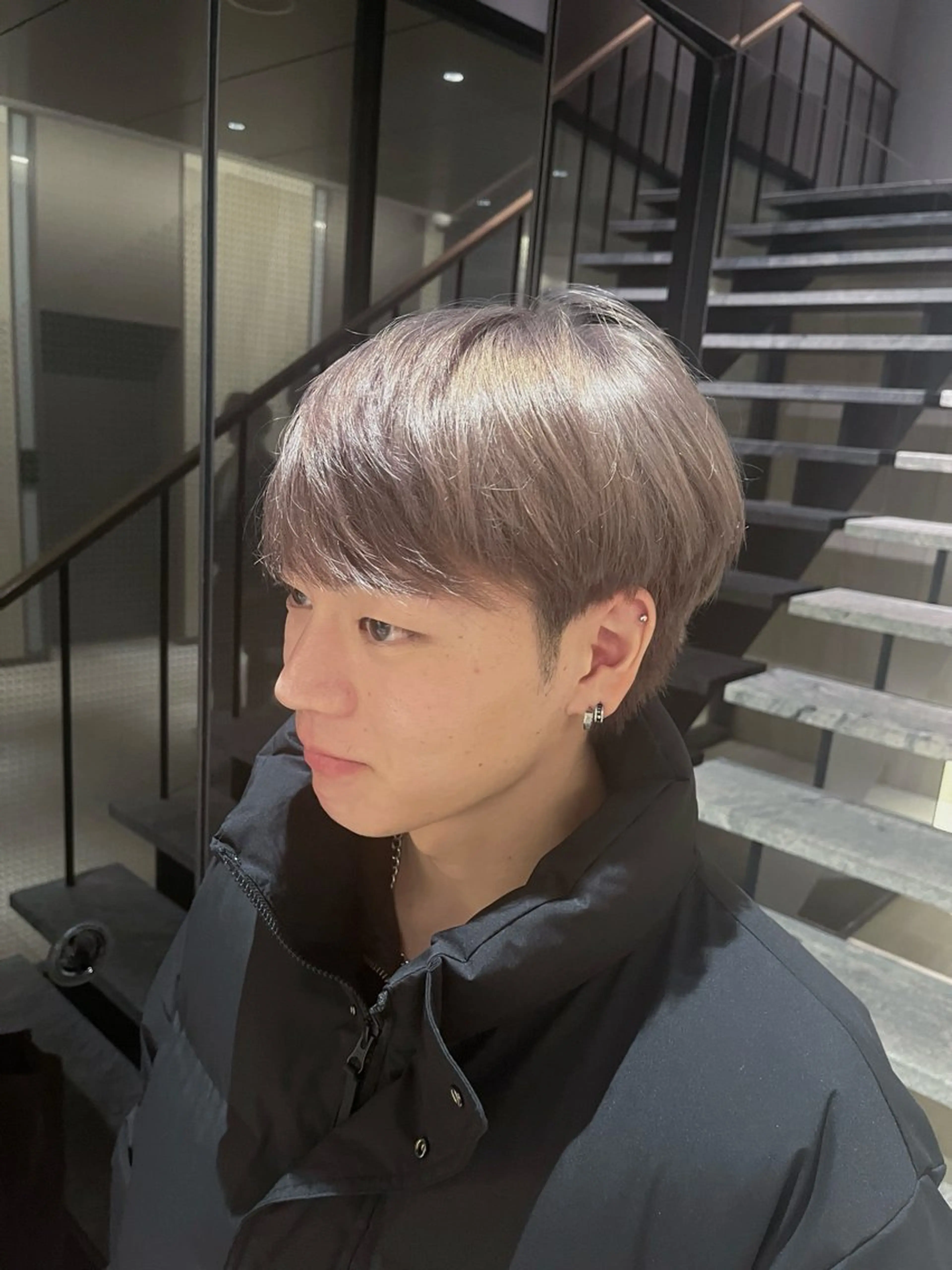 ショート メンズ ヘアカラー カラーモデル/梅田/ sakitoのヘアスタイル