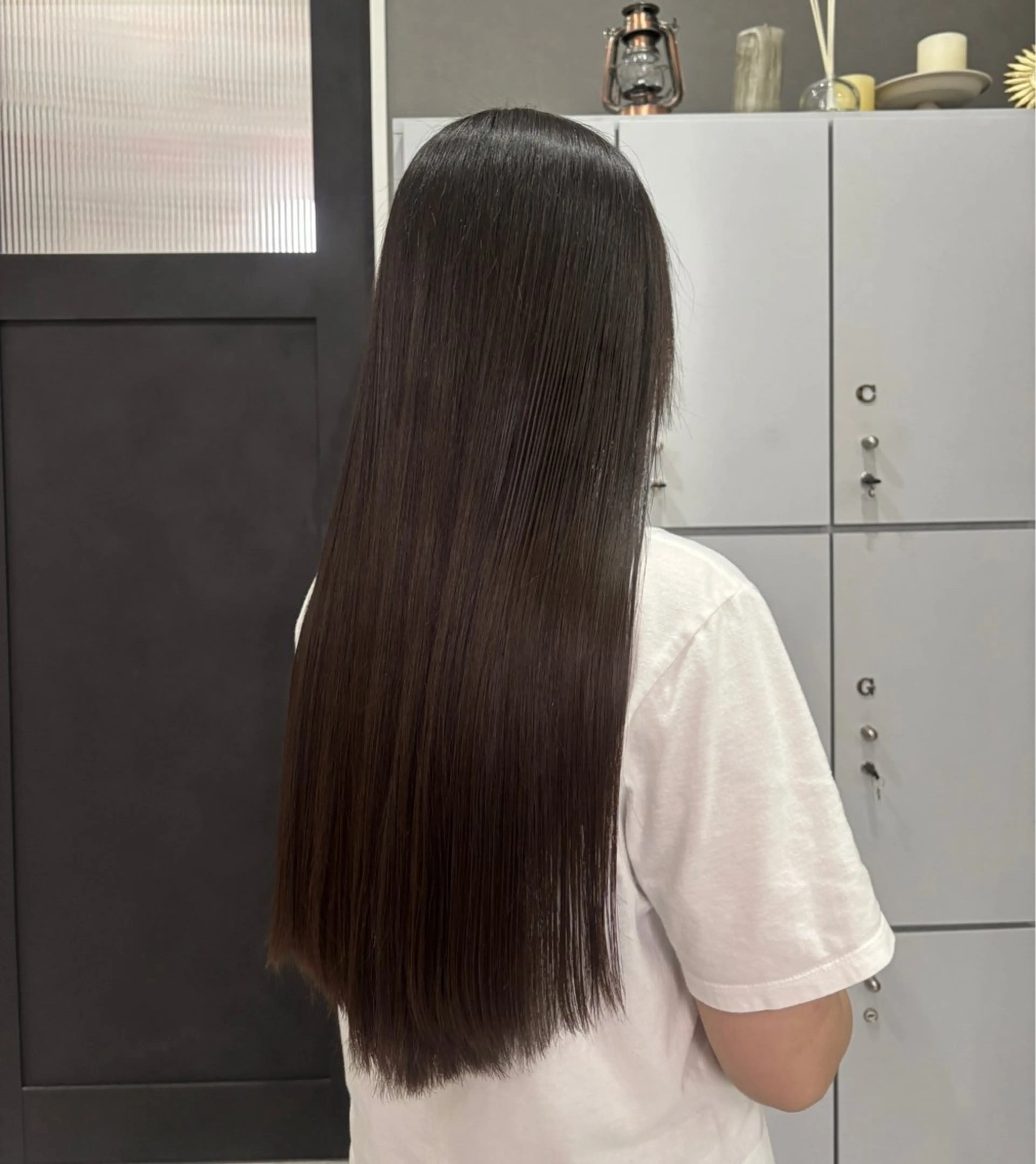 ロング 縮毛矯正 okura nanamiのヘアスタイル