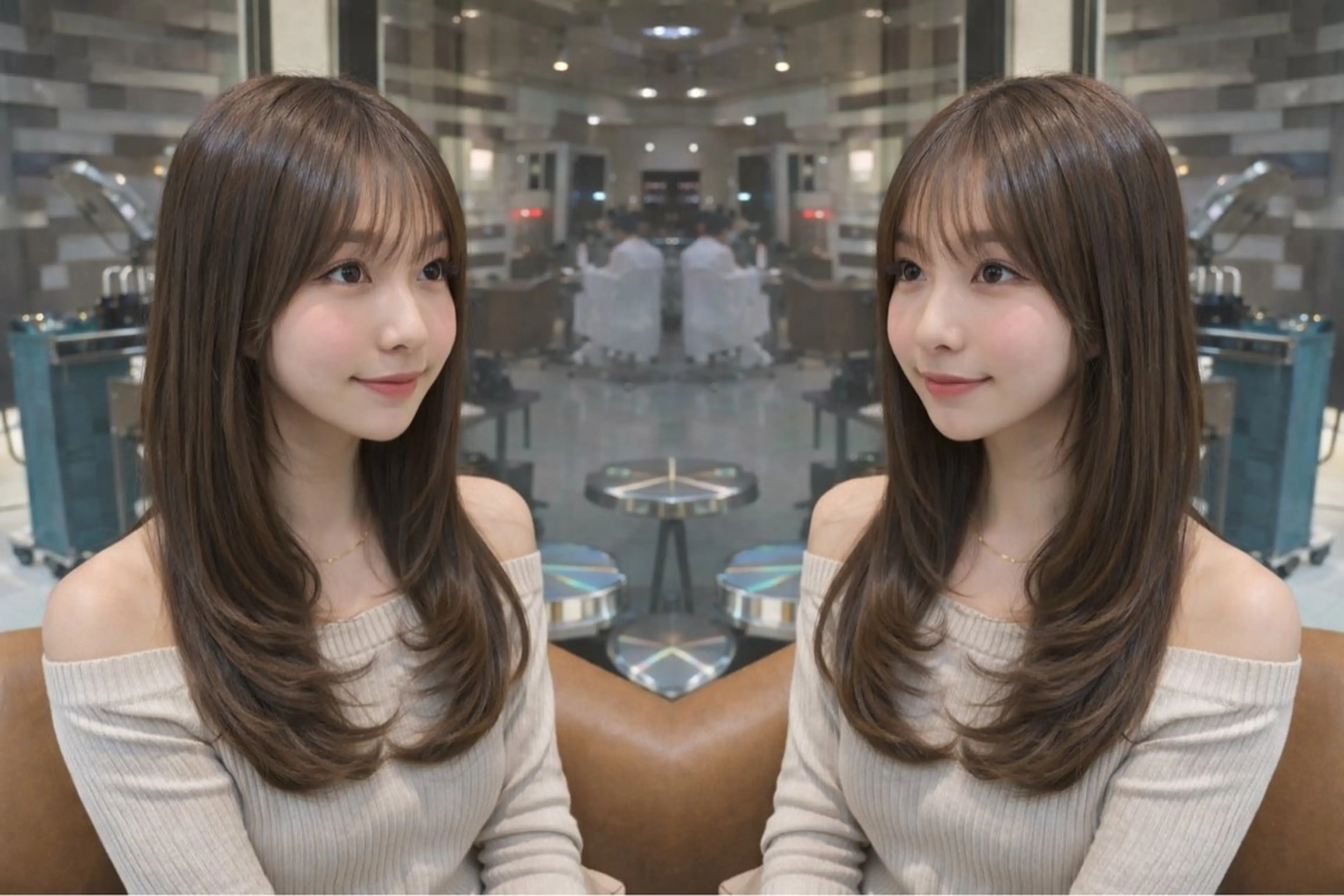 セミロング カラー カット ヘアカラー ✨ORO豊中本店/ 駅から徒歩3分✨のヘアスタイル