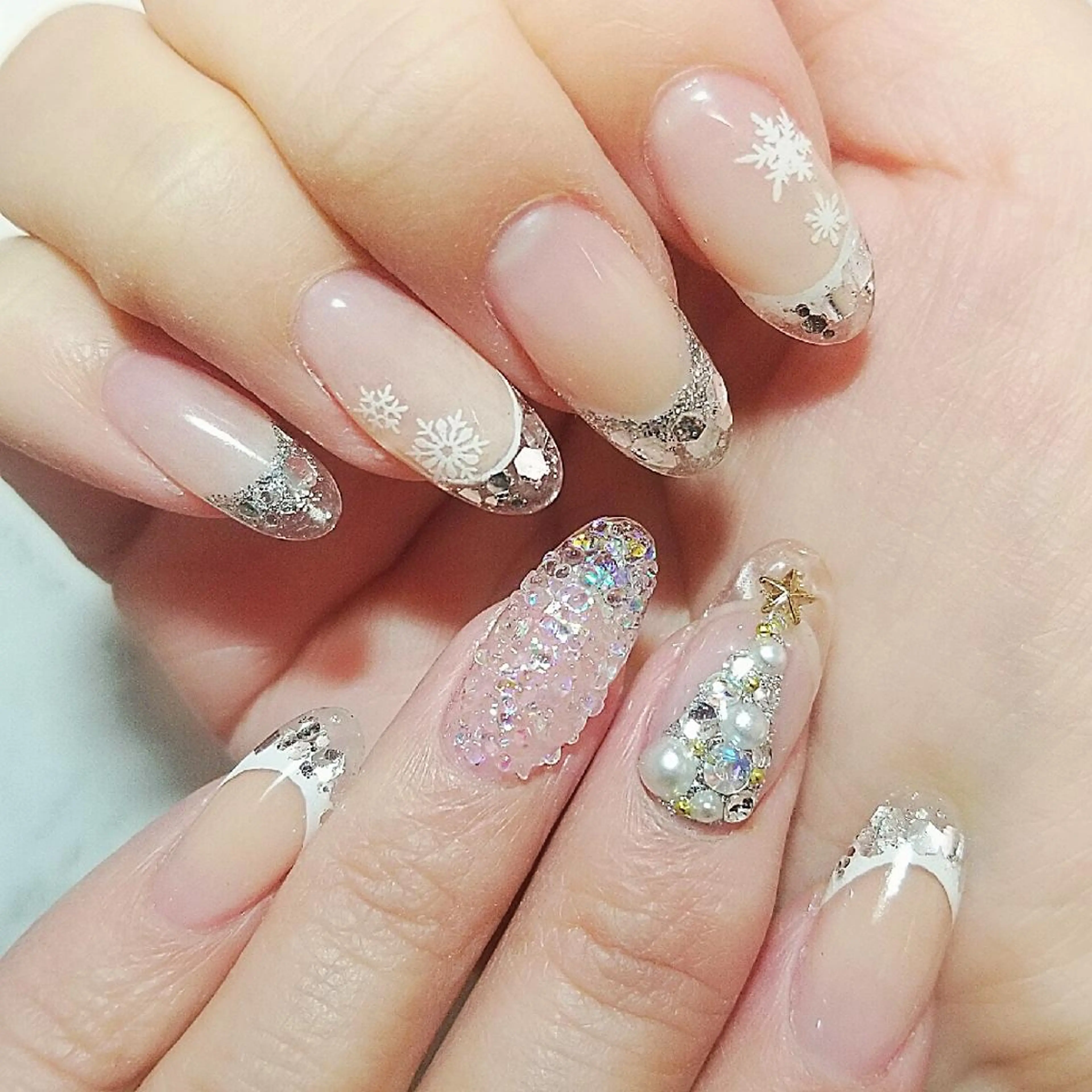 ネイル クリアネイル スカルプネイル ハンドネイル 博多ネイル ｍｉｍｉのネイルデザイン