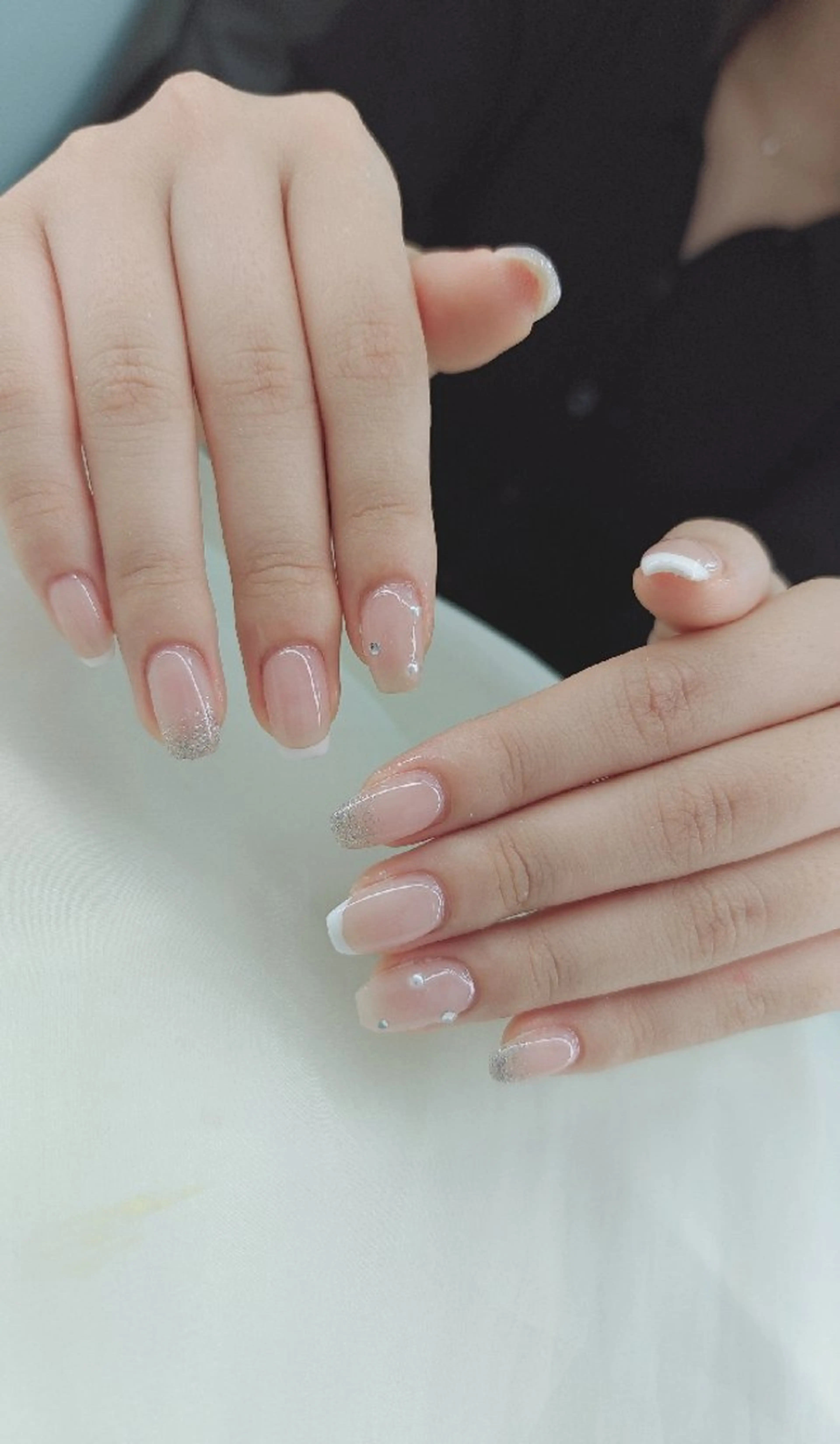 ネイル べっ甲ネイル チークネイル フレンチネイル 韓国ネイル ニュアンスネイル ハンドネイル ♡Sherry  Nail♡のネイルデザイン