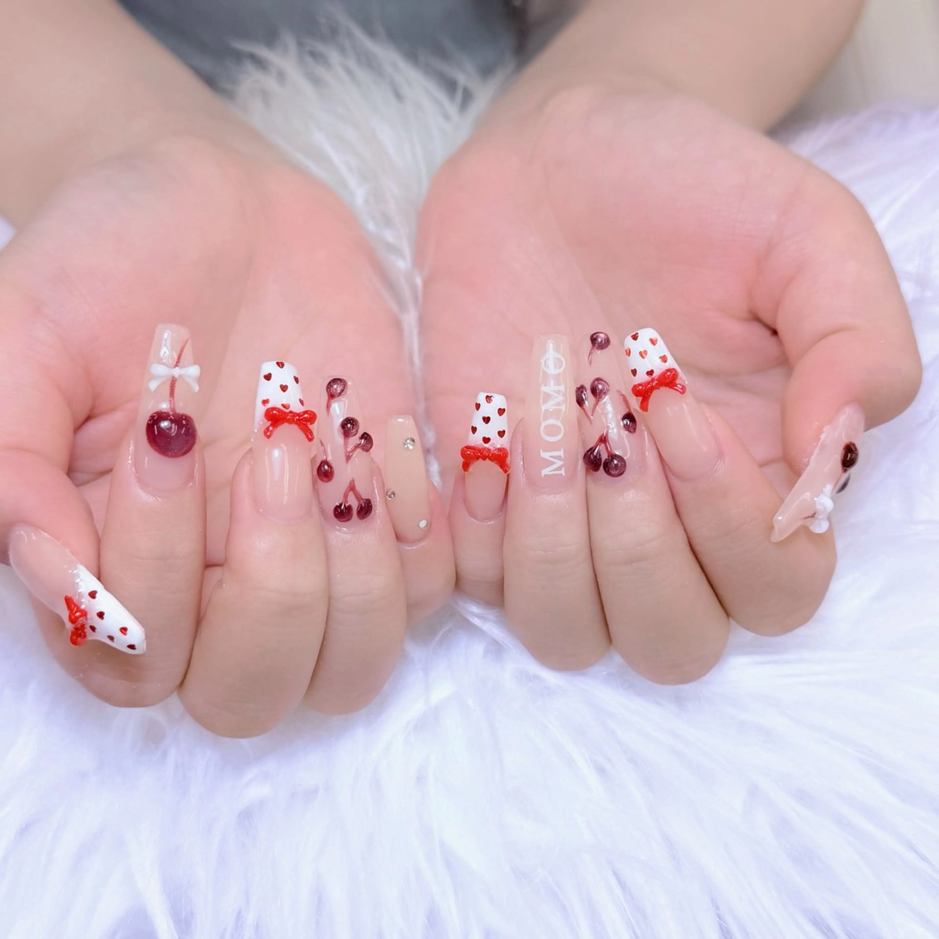 ネイル アートネイル フレンチネイル ジェルネイル 韓国ネイル マグネットネイル Lenie Nail Salonのネイルデザイン