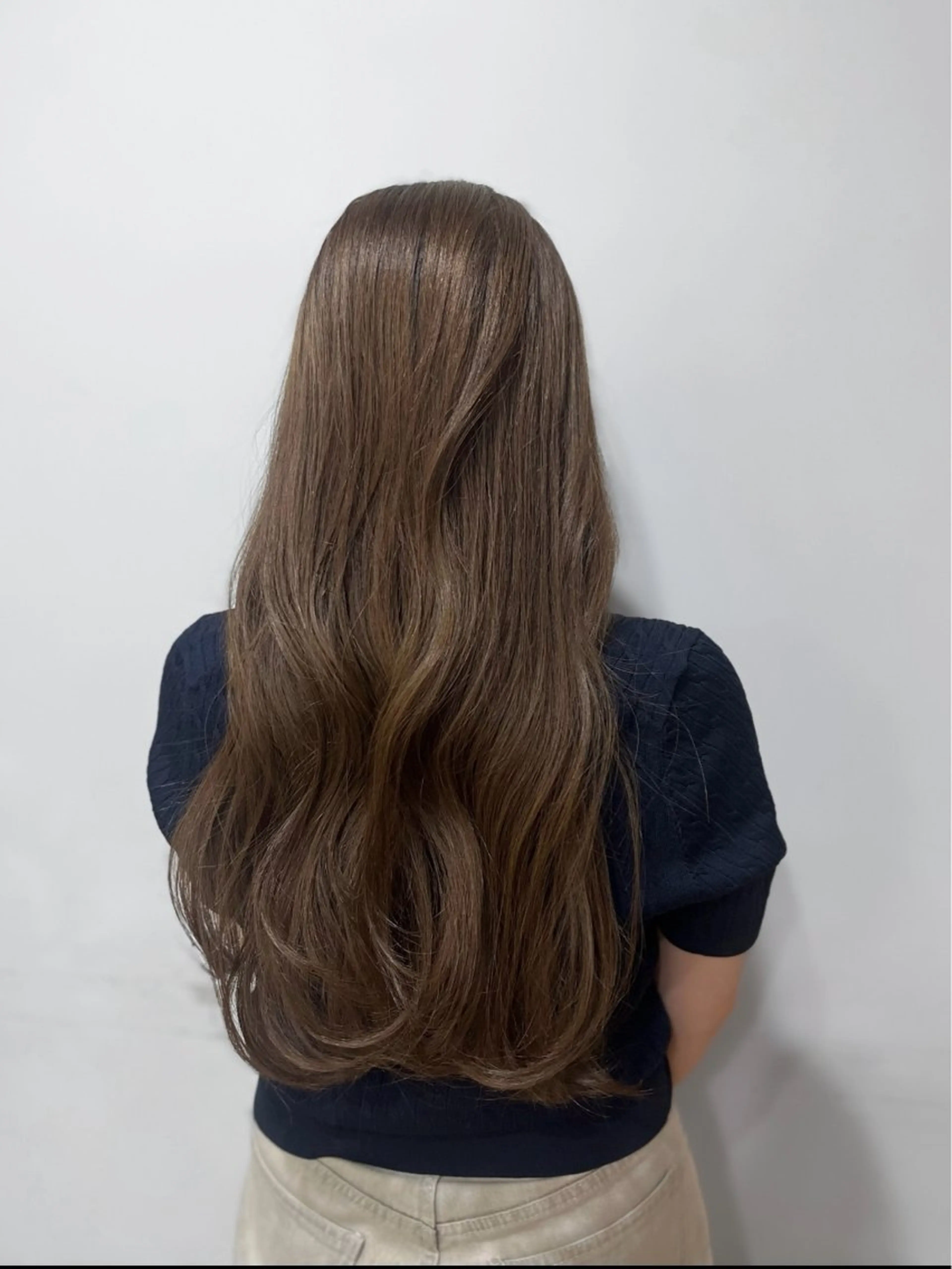 ロング カラー ブリーチ ブリーチなしカラー カット ヘアカラー トリートメント 透明感カラー／ 艶感カラー／RAMUのヘアスタイル