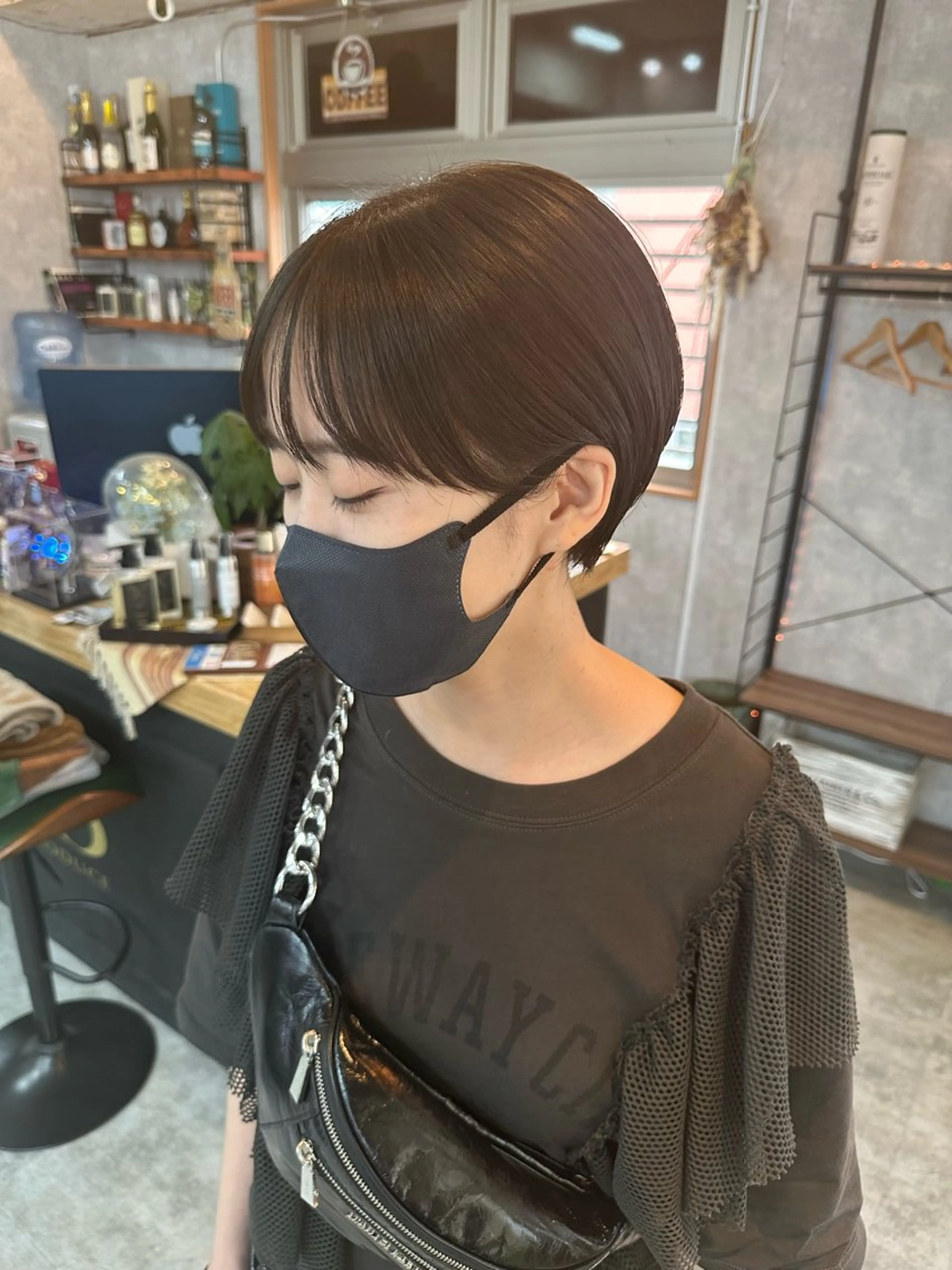 ショート 切りっぱなしボブ ショートボブ ハンサムショート 丸みショート ボブ C’LD hair  produce /シールドヘア所属・モテ髪/ボブ/ショー ト/アダチフウトのヘアスタイル