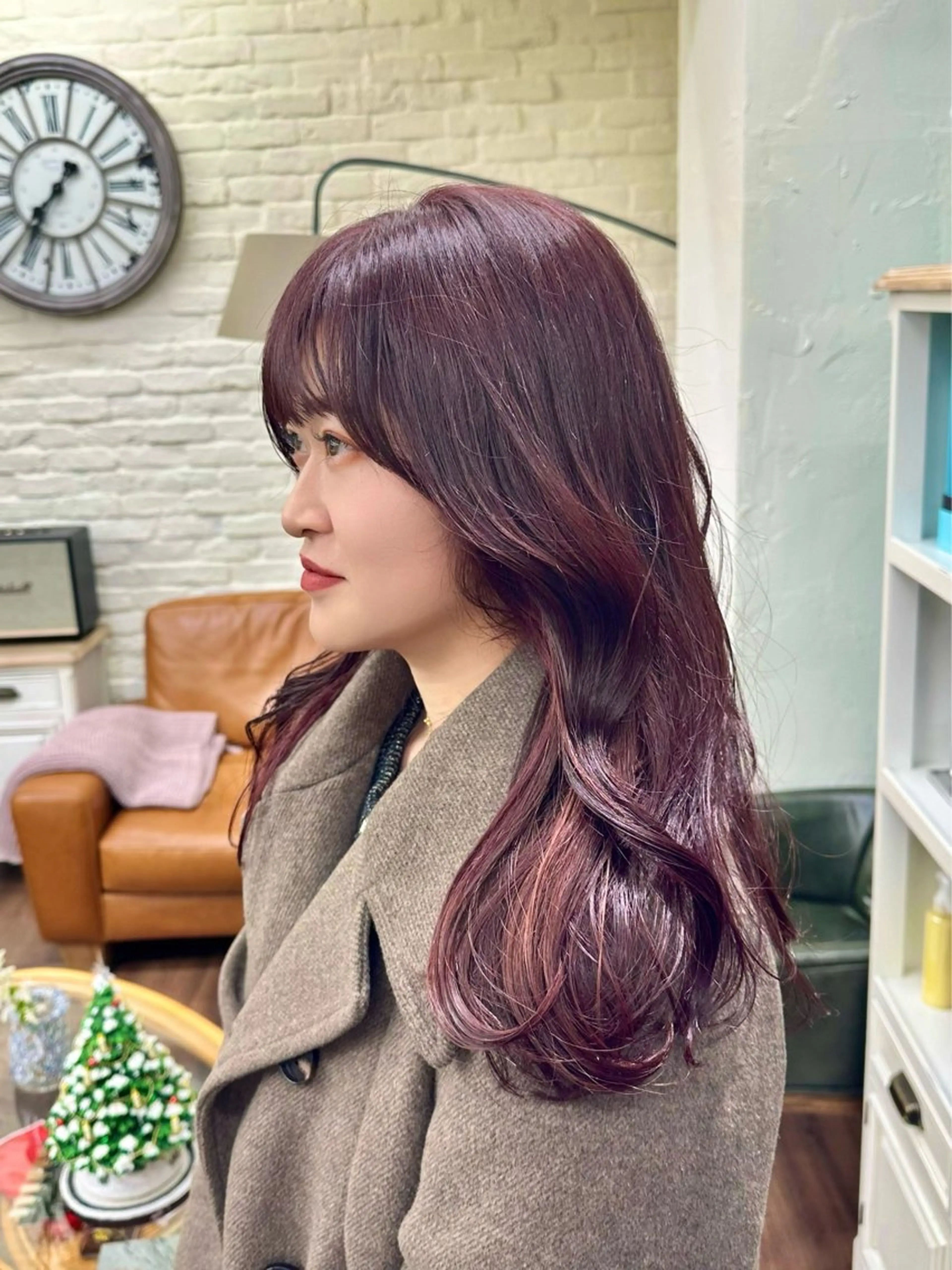 ロング カラー ヘアカラー トリートメント ＼脱・うねり& 広がり／gite菊のヘアスタイル