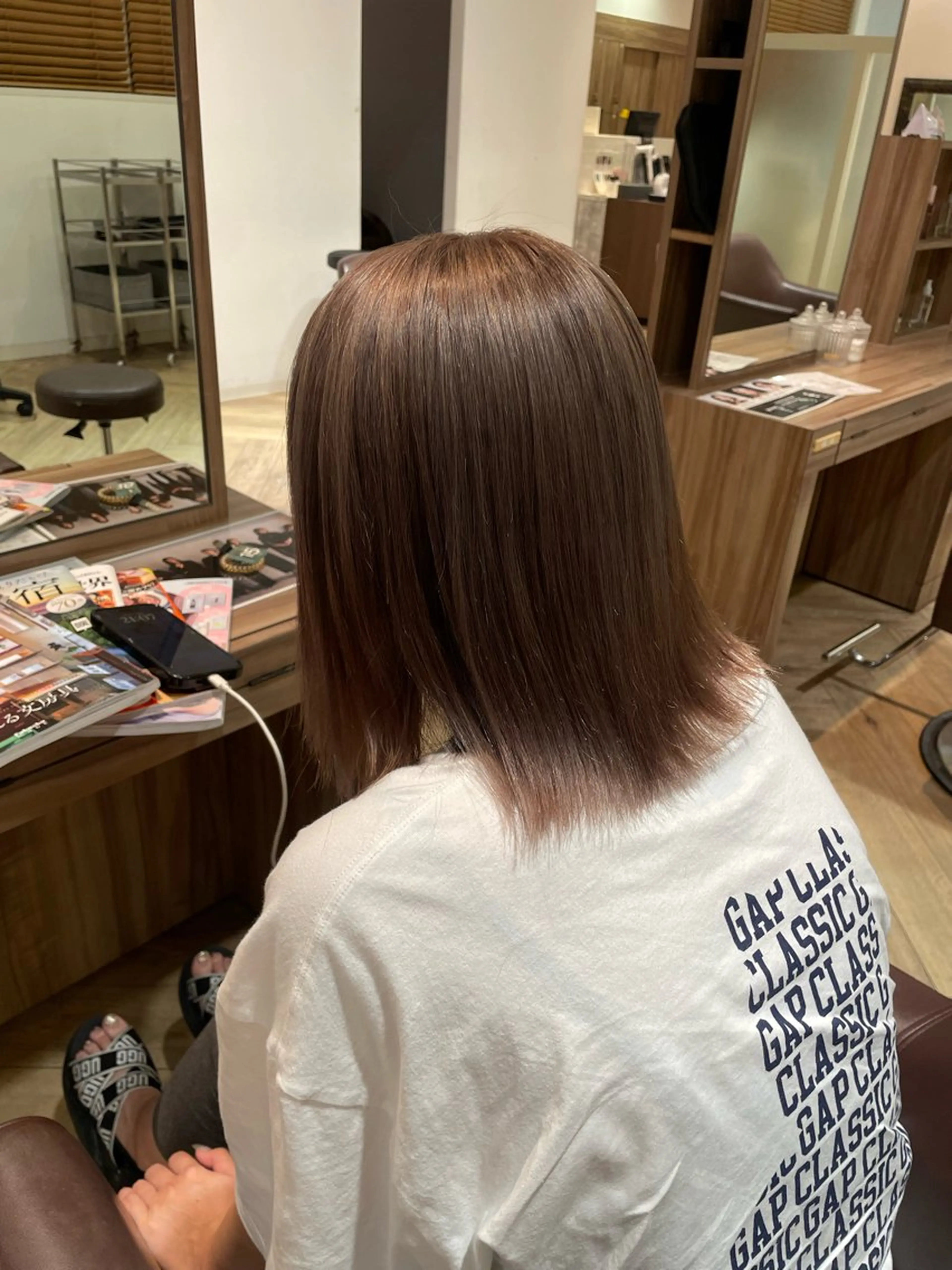ミディアム 安田 朱由のヘアスタイル